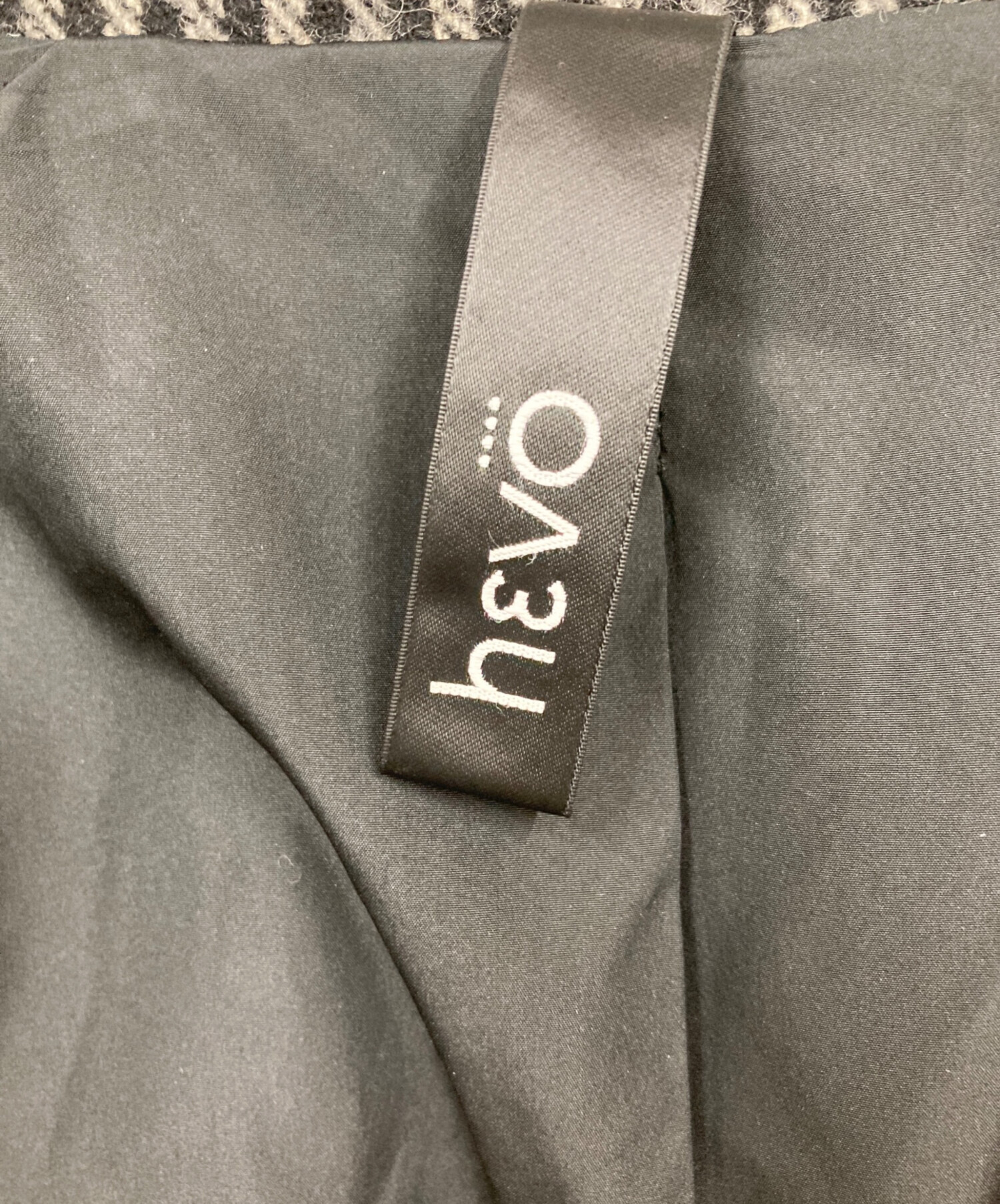 中古・古着通販】Hevo (イーヴォ) 千鳥格子コート グレー サイズ:46