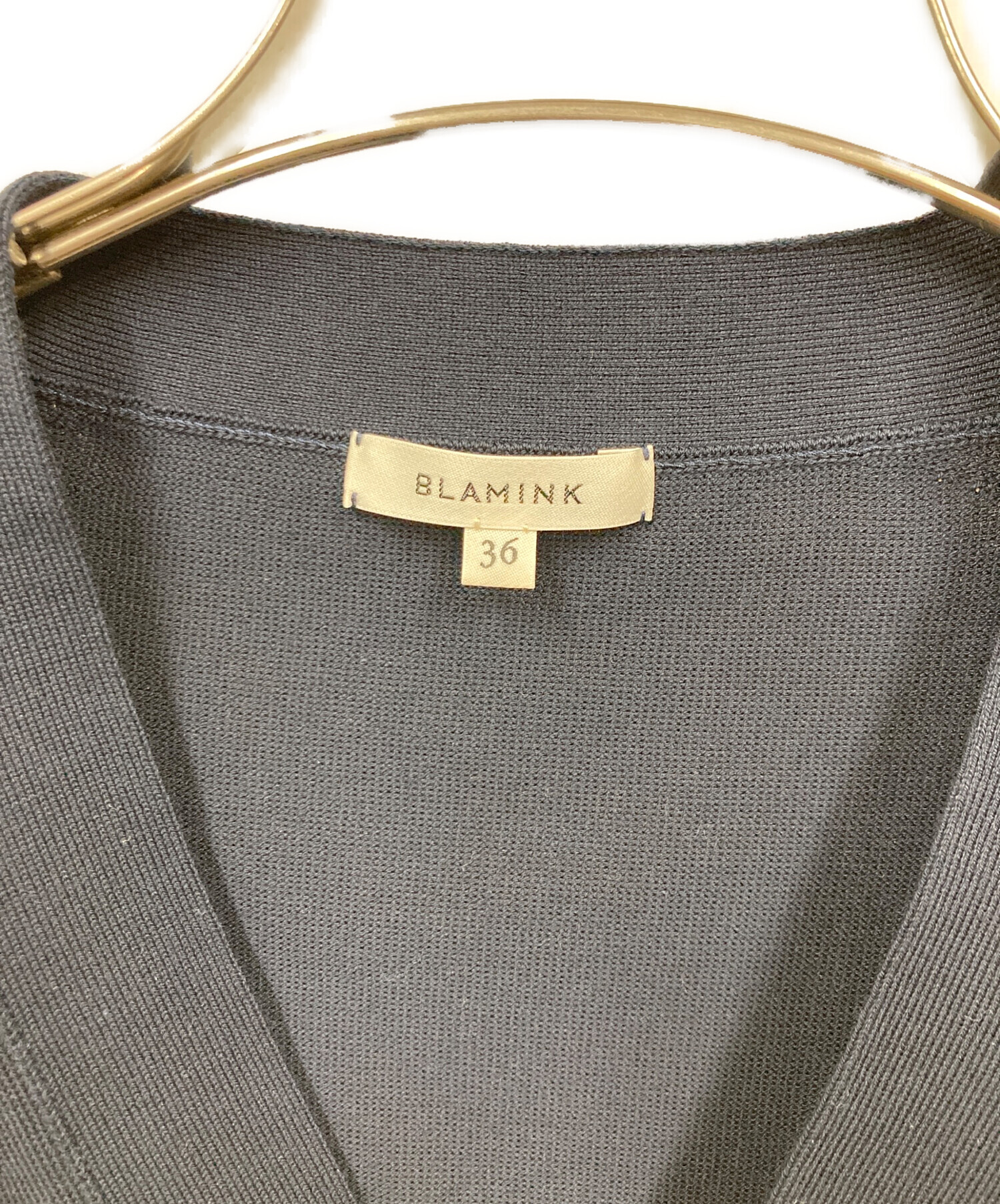 中古・古着通販】BLAMINK (ブラミンク) コットン14G Vネック