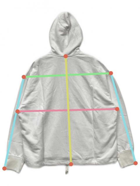 BLAMINK ブラミンク　フードパーカー 美品！クリーニング済み！ 中古・古着通販】BLAMINK (ブラミンク) ジップパーカー ホワイト