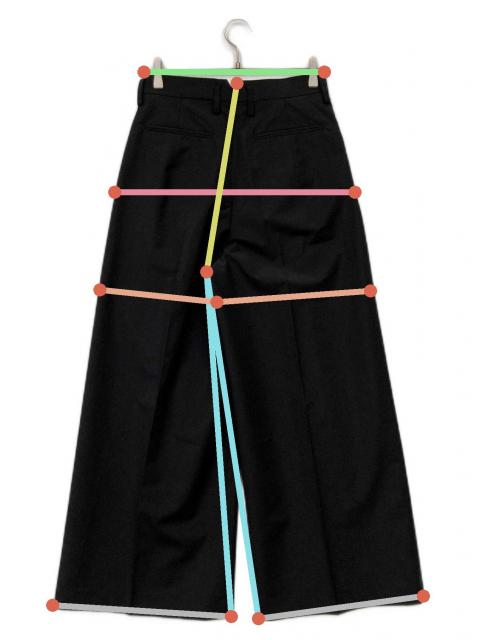 25SS Blamink ブラミンク　バミューダパンツ　黒38サイズ 中古・古着通販】BLAMINK (ブラミンク) パンツ ブラック サイズ:38