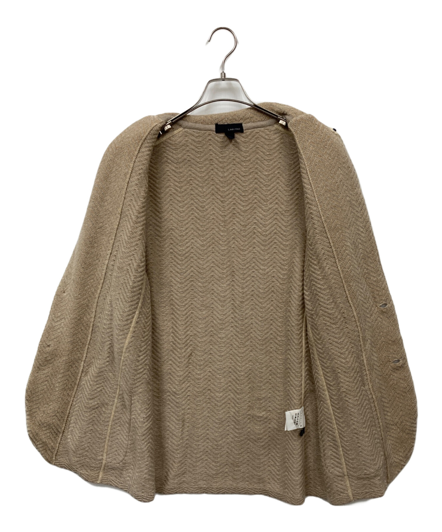 中古・古着通販】LARDINI (ラルディーニ) ニットジャケット ベージュ