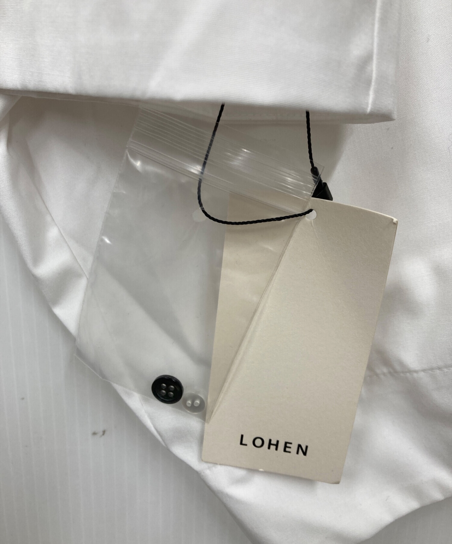 LOHEN ランダムミラー2WAYシャツ　roro 中古・古着通販】LOHEN (ローヘン) ランダムミラー2WAYシャツ ホワイト