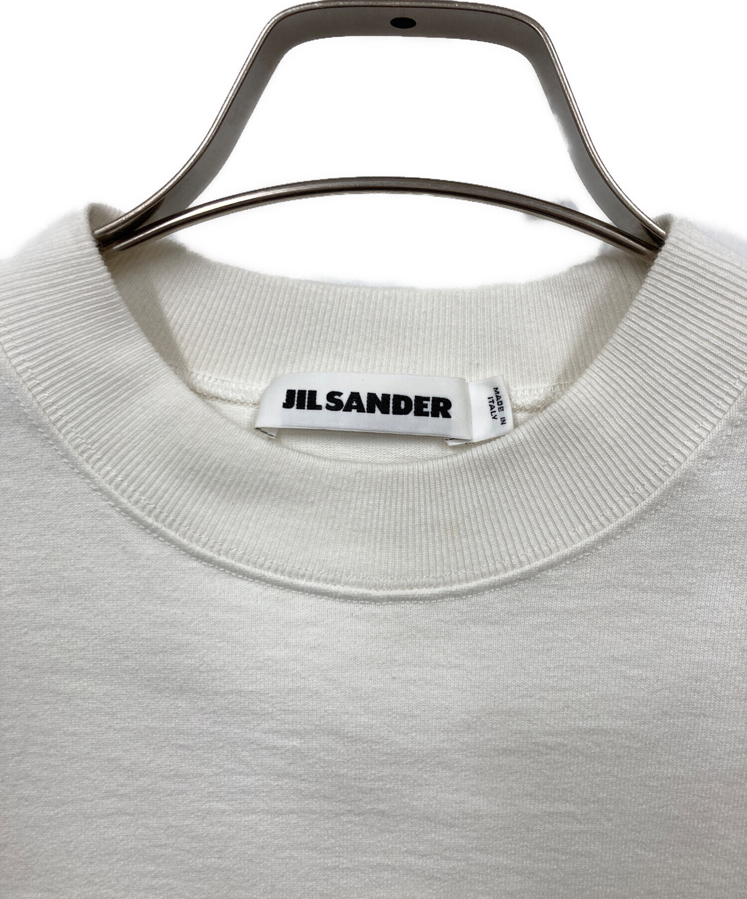 JIL SANDER ジルサンダー Tシャツ・カットソー S 白 【古着】【中古】【送料無料】 JIL SANDER - JIL SANDER ジルサンダー Tシャツ・カットソー S 白