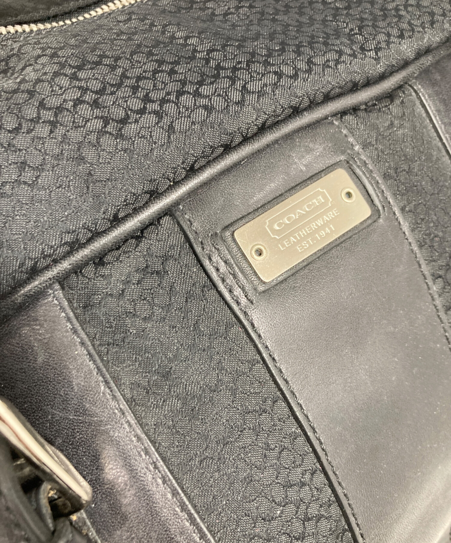 未使用⭐︎コーチ COACH ボストンバッグ シグネチャー ボイジャー バッグ 中古・古着通販】COACH (コーチ) マイクロシグネチャー ボストンバッグ