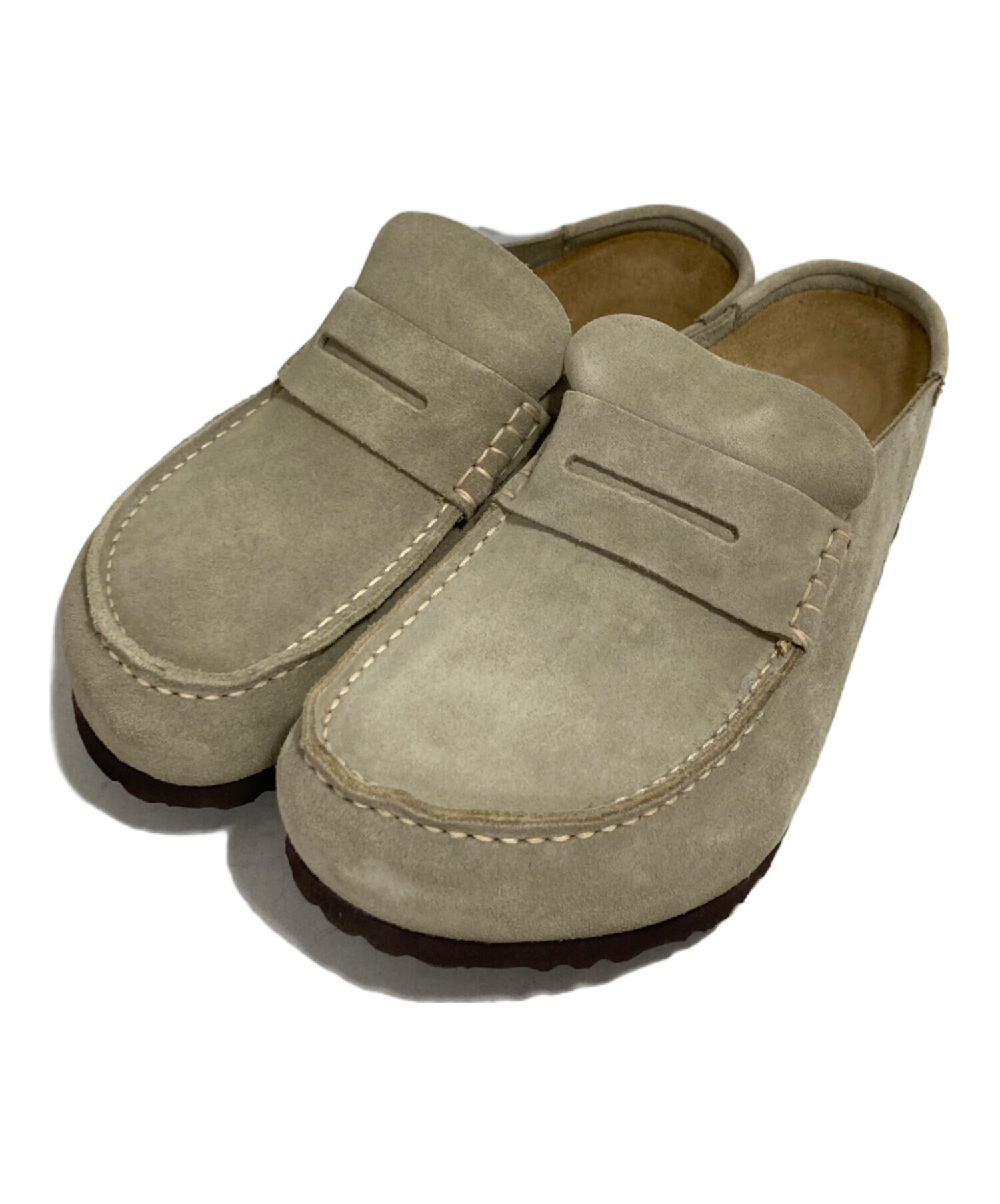 BIRKENSTOCK ベージュ サンダル 41 中古・古着通販】BIRKENSTOCK (ビルケンシュトック) サンダル ベージュ