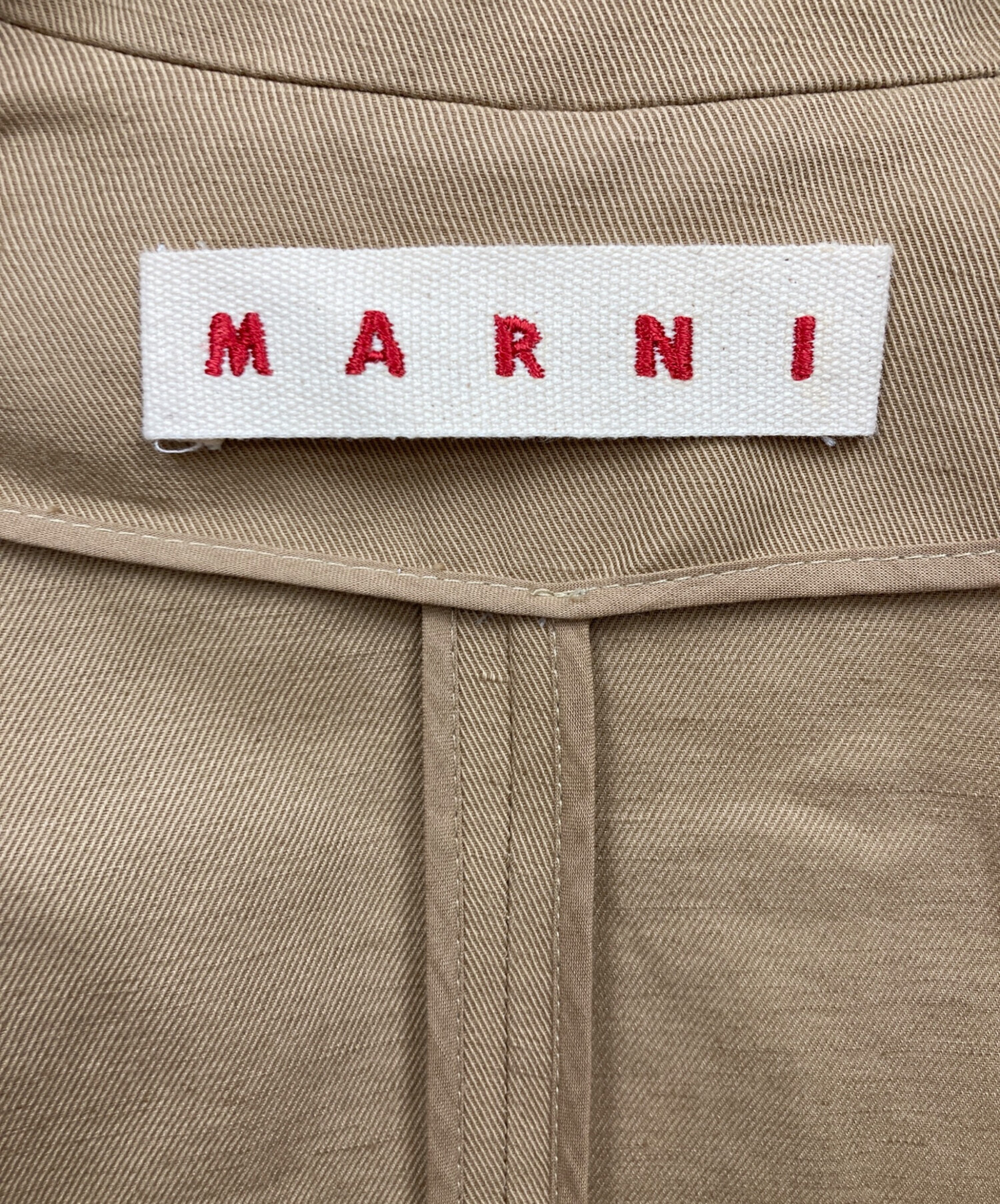 MARNI ベージュ テーパード(38) 中古・古着通販】MARNI (マルニ) コート ベージュ サイズ:38｜ブランド