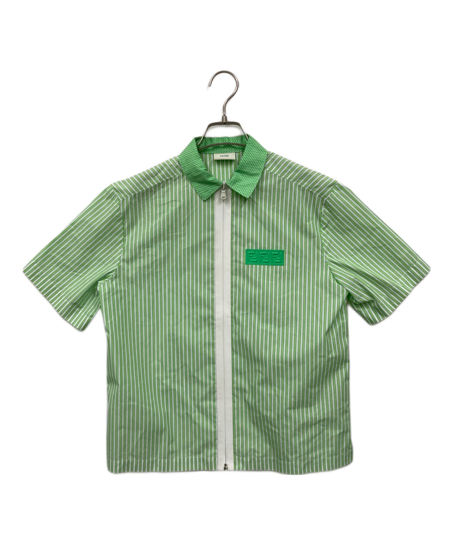 中古・古着通販】FENDI (フェンディ) 半袖シャツ グリーン サイズ:12＋