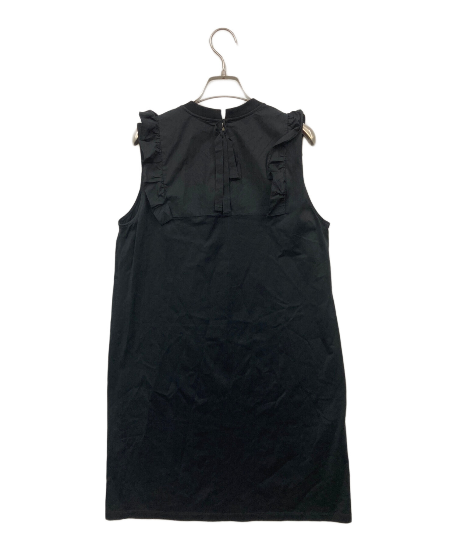 中古・古着通販】PRADA (プラダ) フリル ノースリーブワンピース