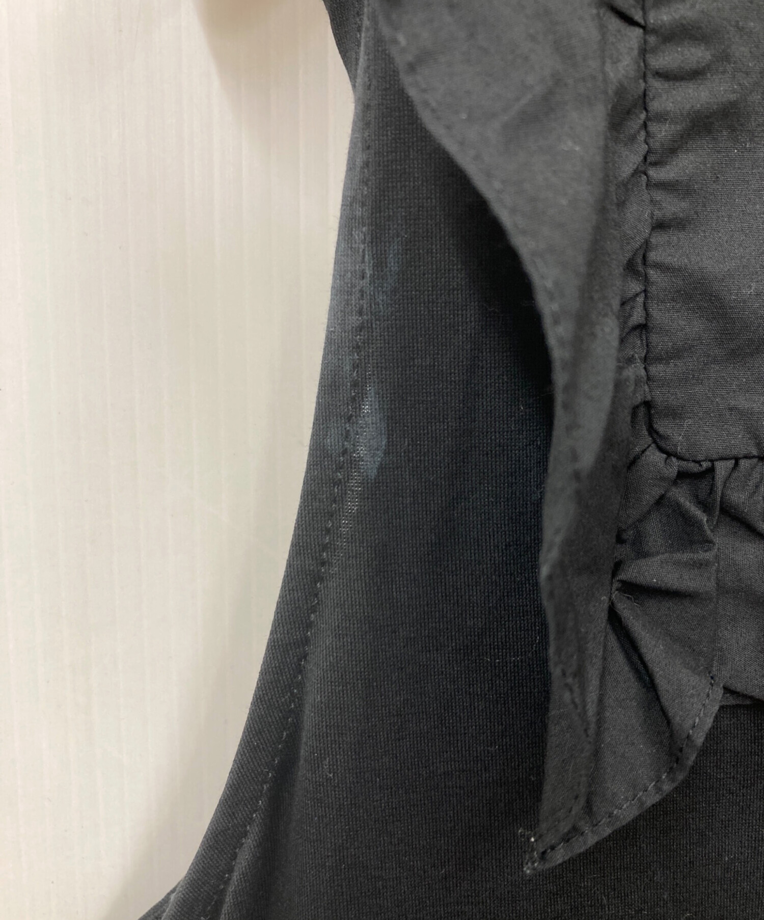中古・古着通販】PRADA (プラダ) フリル ノースリーブワンピース