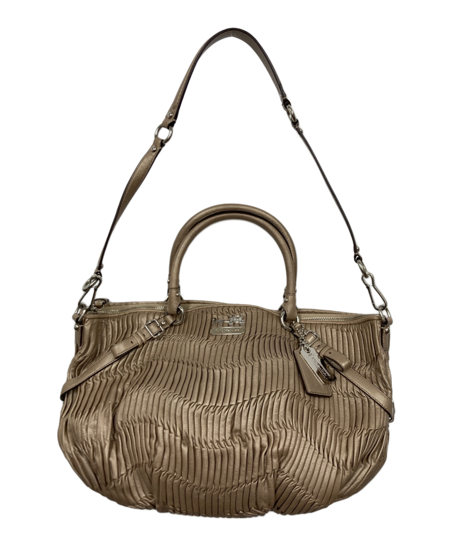 中古・古着通販】COACH (コーチ) マディソンギャザード2WAYバッグ