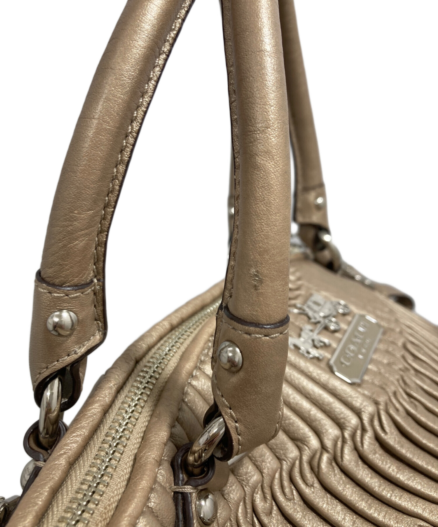中古・古着通販】COACH (コーチ) マディソンギャザード2WAYバッグ