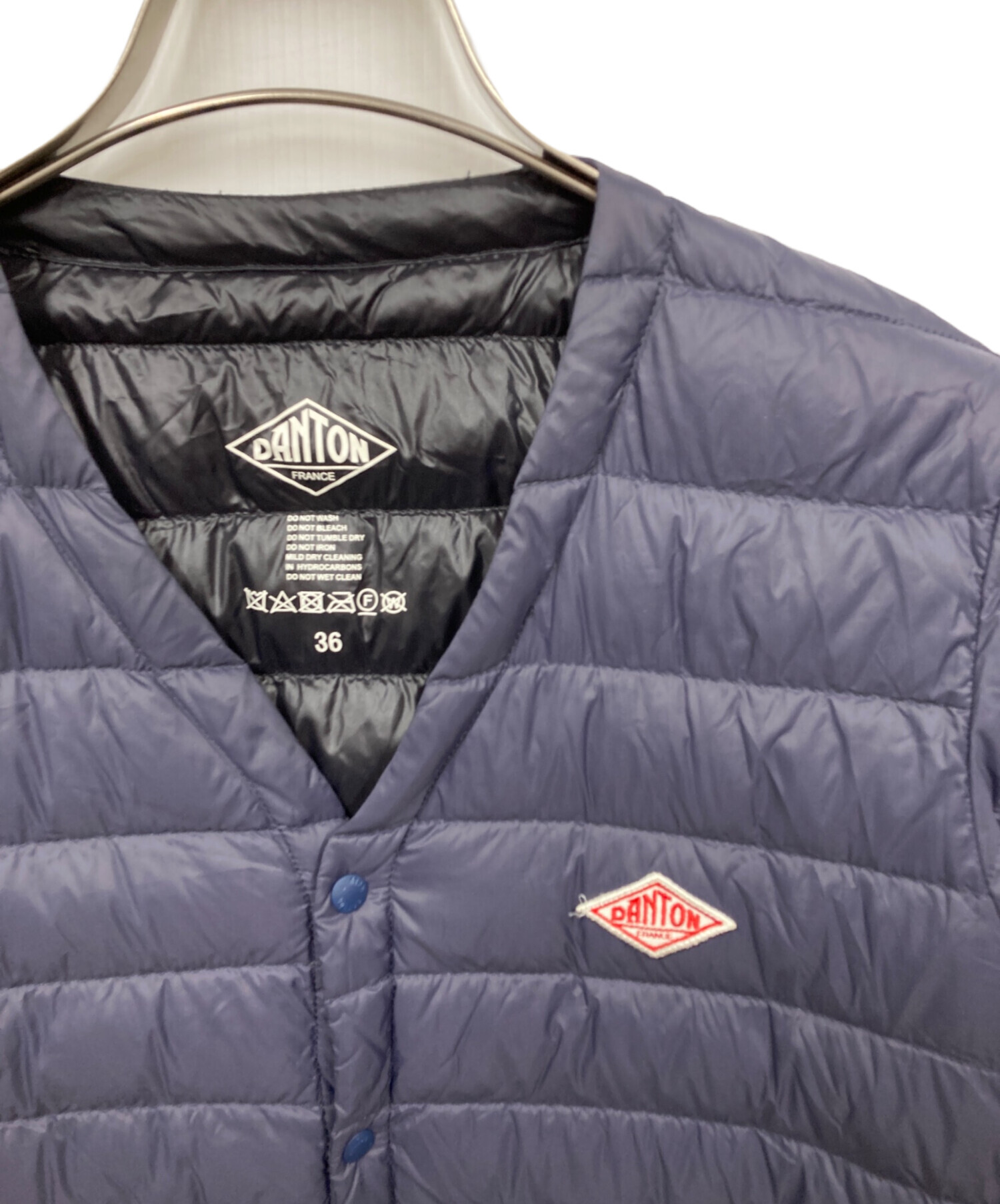 新品同 DANTONダントン インナーダウン ネイビー/34.Sサイズ タグ付き 