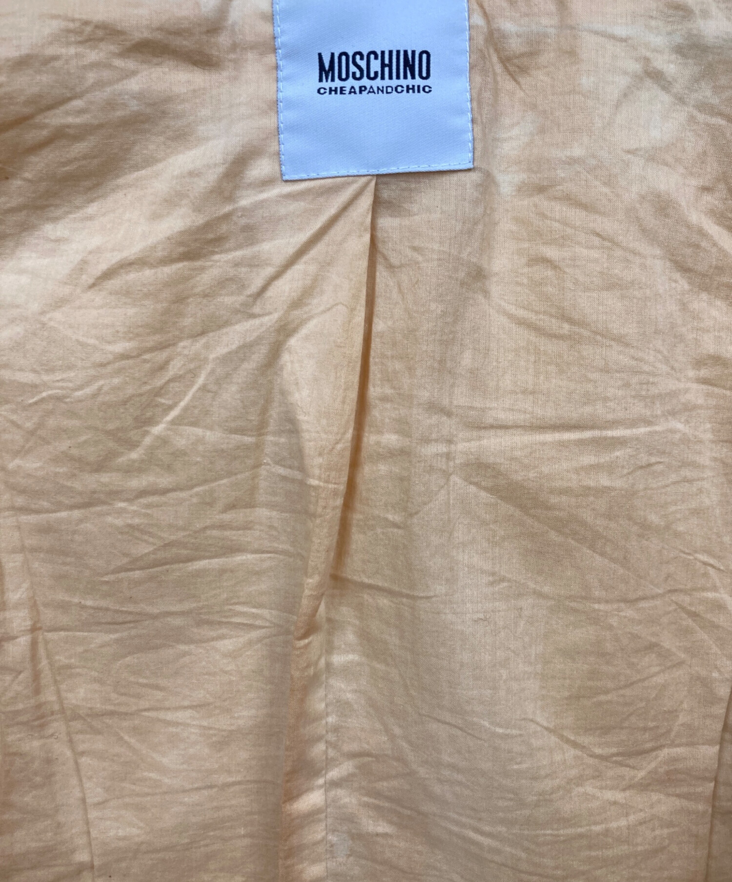 中古・古着通販】MOSCHINO (モスキ) ジャケット ベージュ サイズ:36