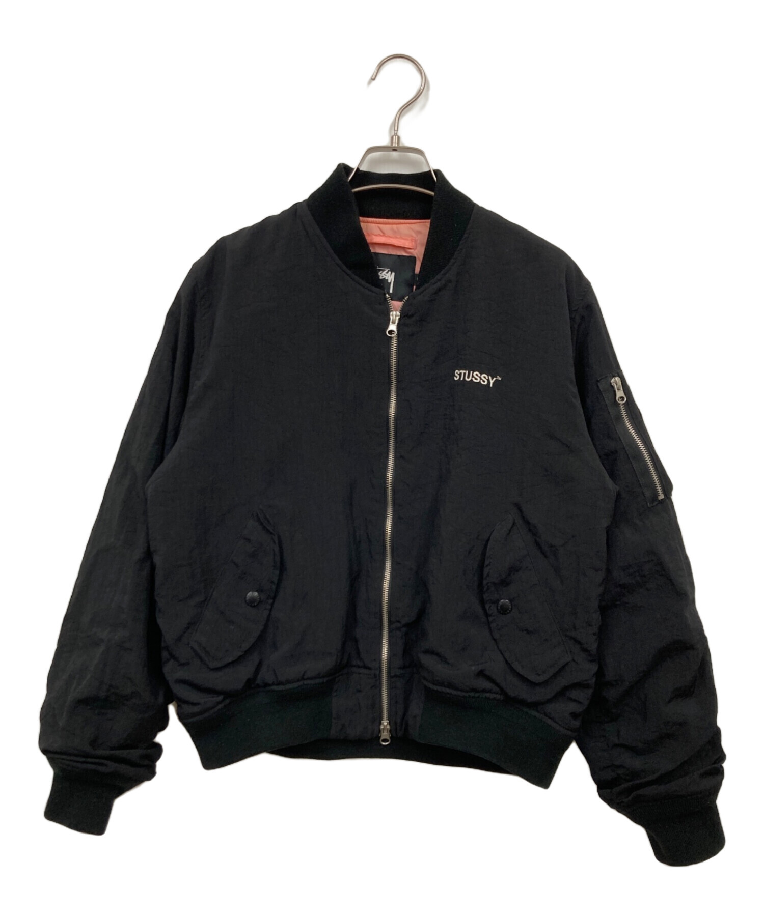 中古・古着通販】stussy (ステューシー) ブルゾン ブラック サイズ:M 