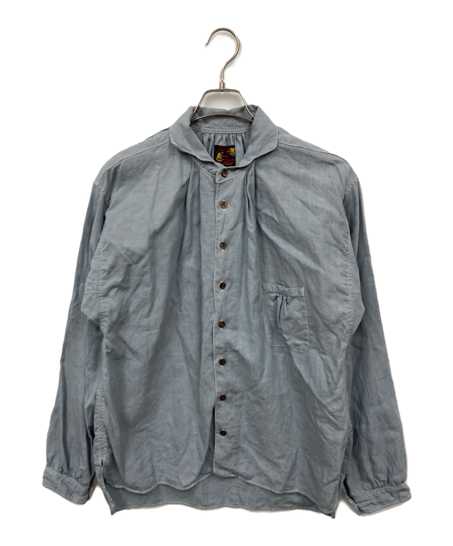 JELADO グレー 長袖シャツ 日本製 中古・古着通販】JELADO (ジェラード) 長袖 ブルー サイズ:M｜ブランド