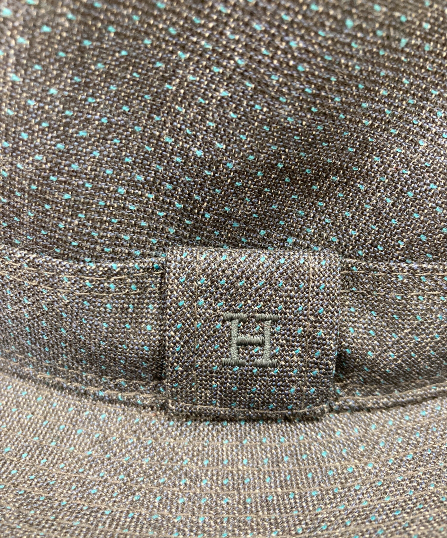 中古・古着通販】HERMES (エルメス) Hロゴ入りハット ネイビー サイズ