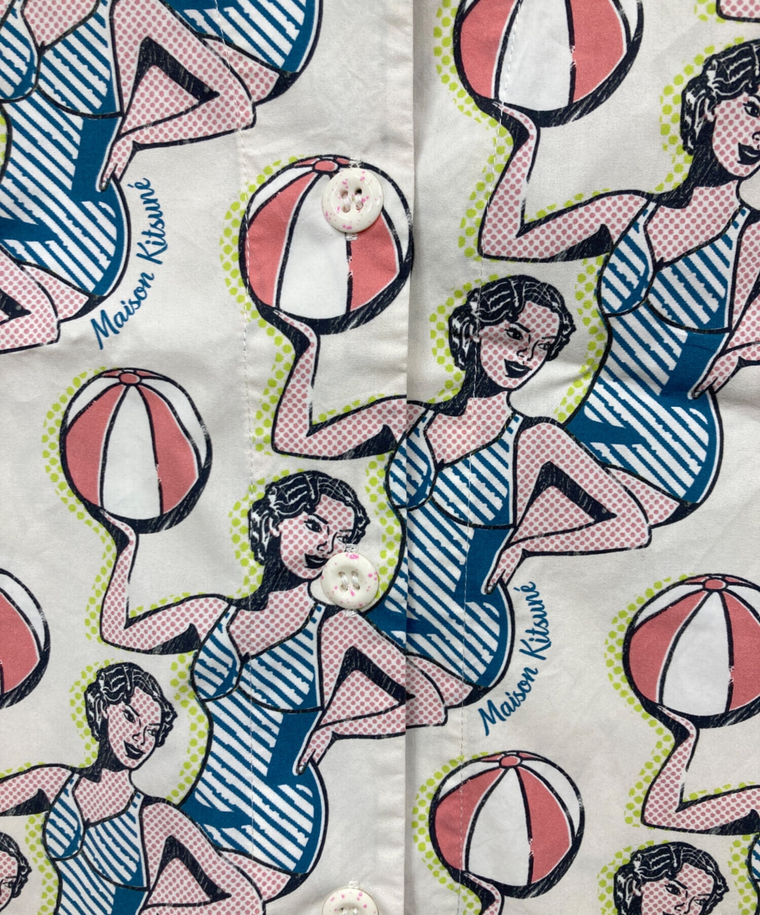中古・古着通販】maison kitsune (メゾンキツネ) アロハシャツ マルチ