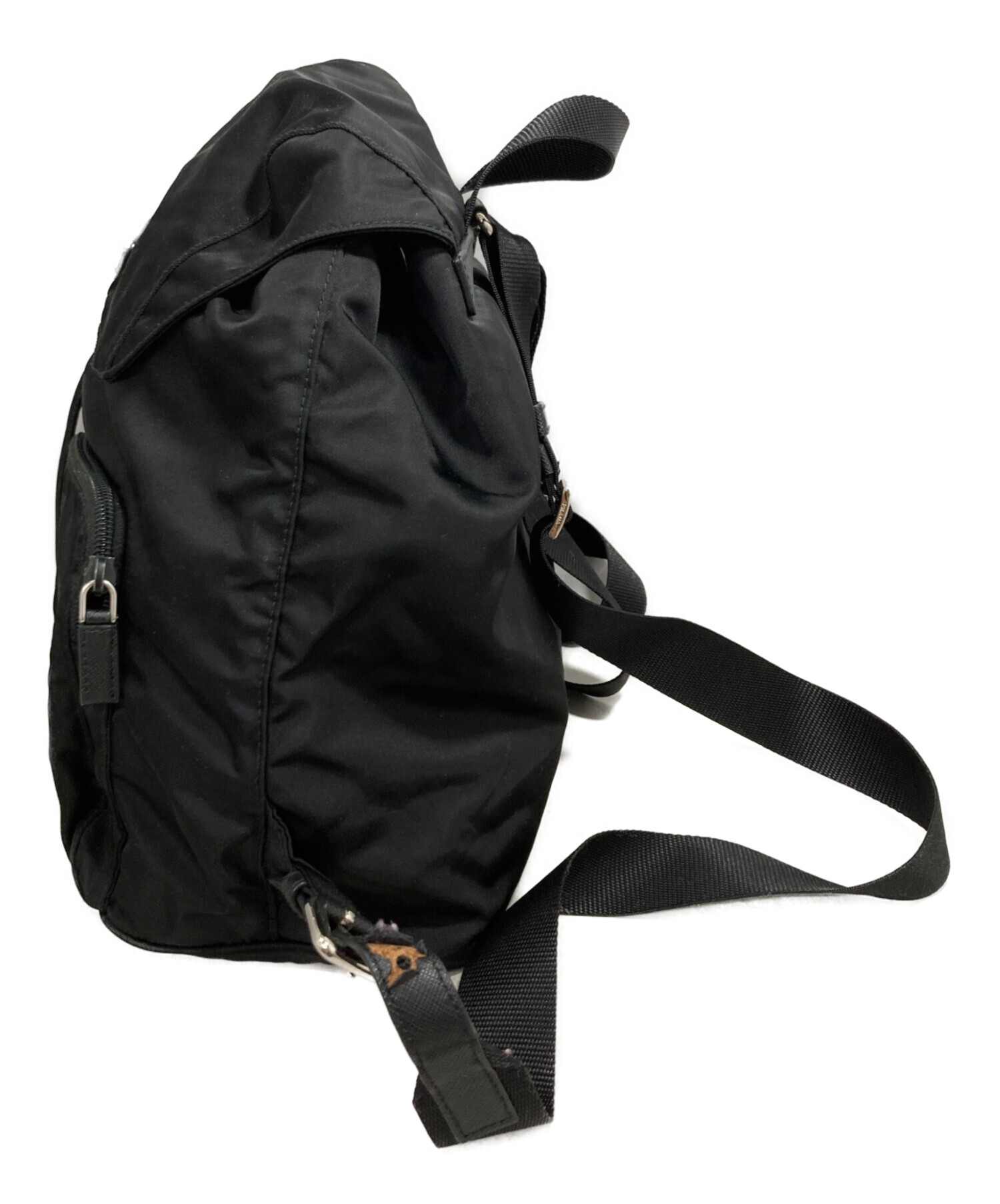 中古・古着通販】PRADA (プラダ) ナイロンバックパック ブラック