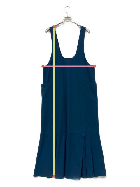 nagonstans ナゴンスタンス キャミワンピース ロング ダークネイビー 中古・古着通販】nagonstans (ナゴンスタンス) side pockets jumper