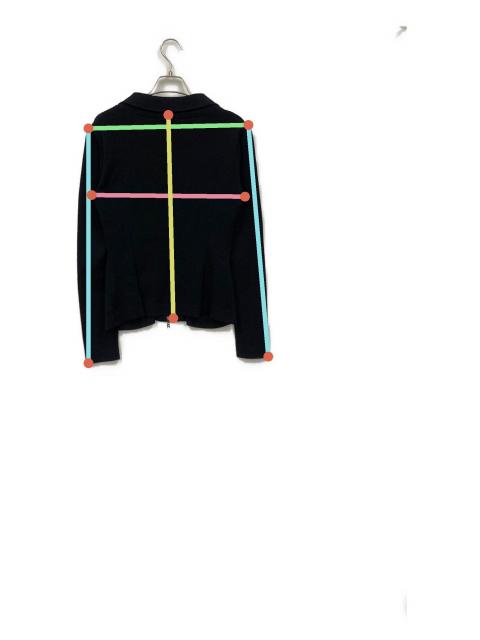 中古・古着通販】Rene (ルネ) ニットジャケット ネイビー サイズ:36