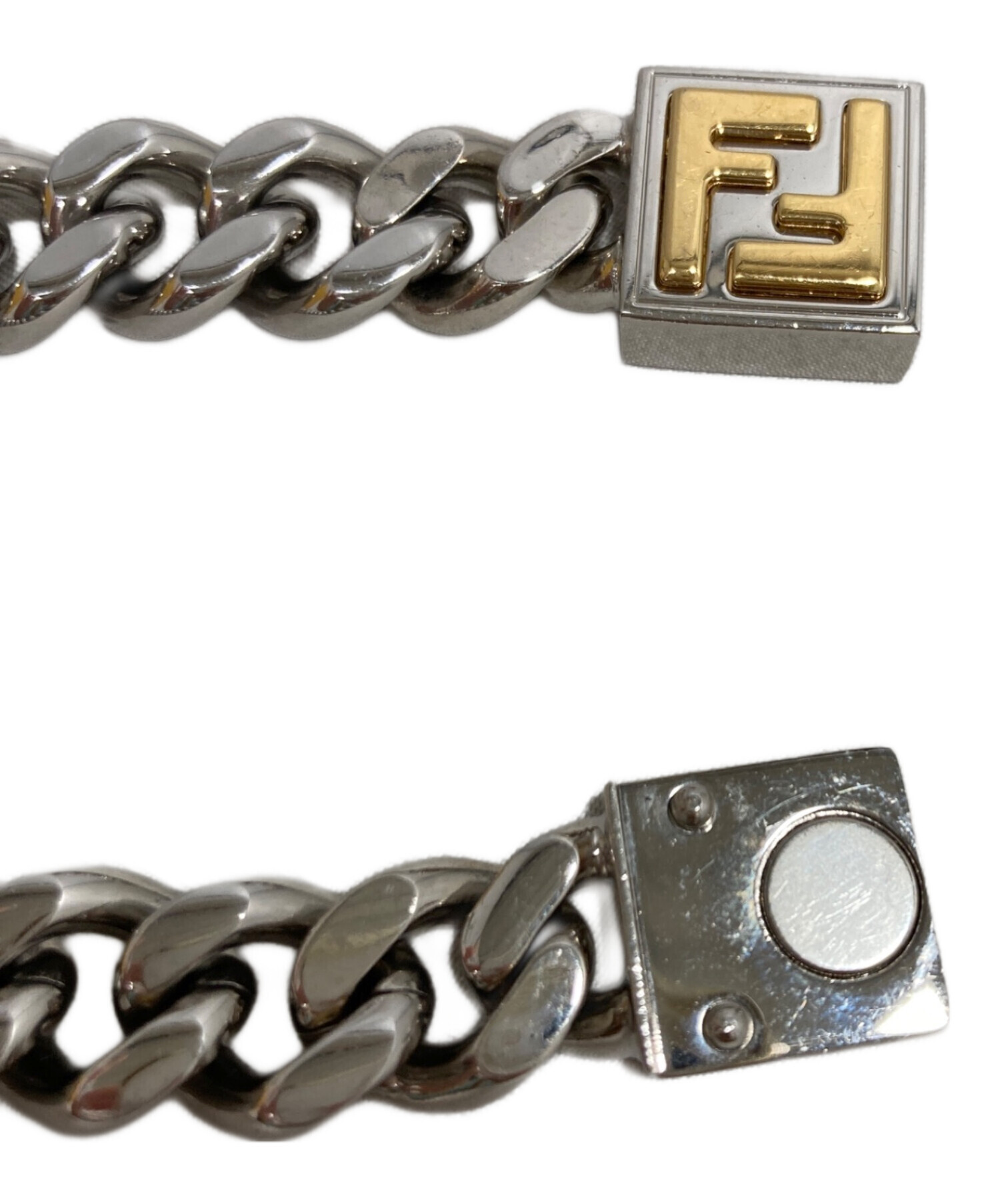 中古・古着通販】FENDI (フェンディ) FFロゴチェーン ブレスレット