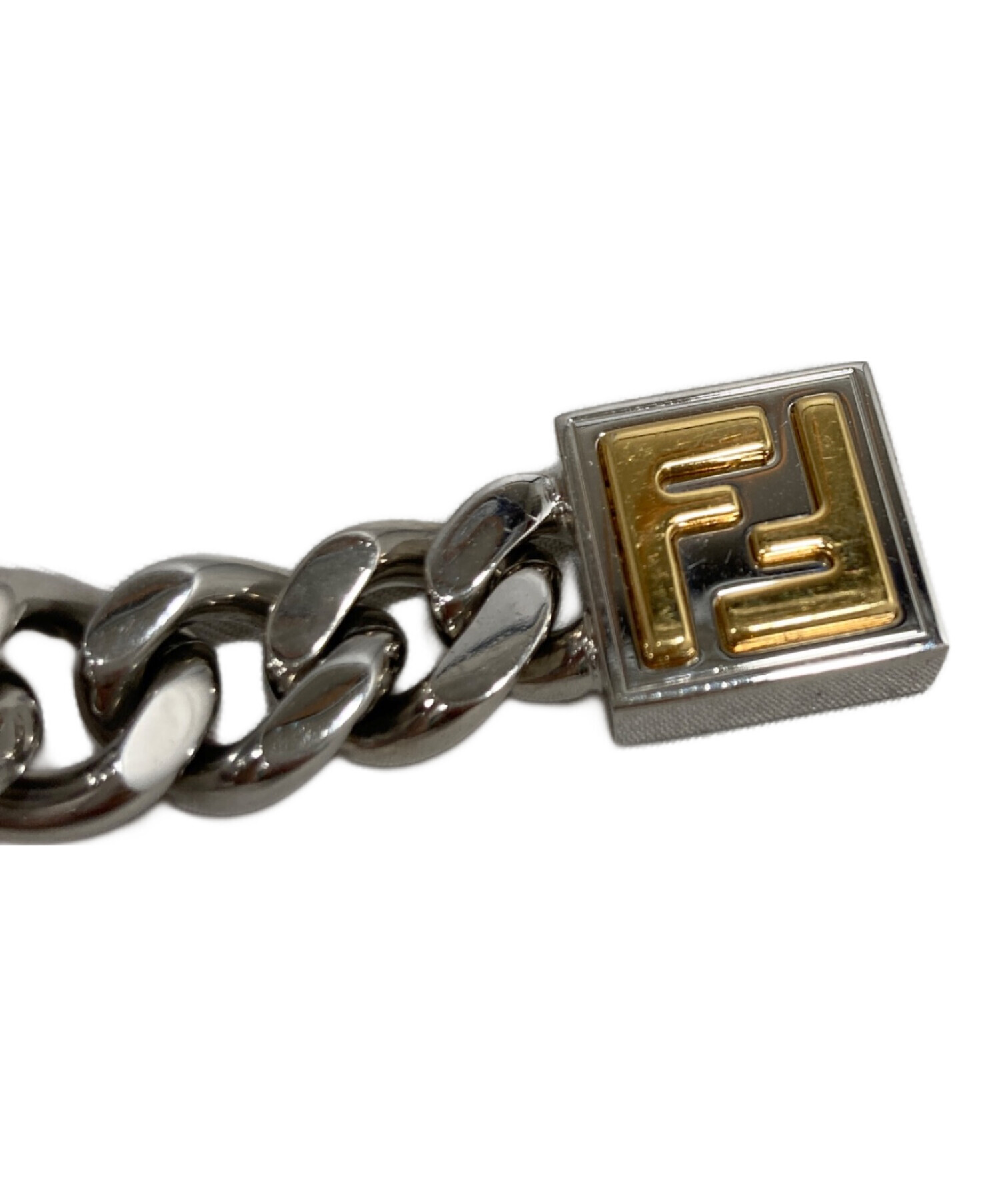 中古・古着通販】FENDI (フェンディ) FFロゴチェーン ブレスレット