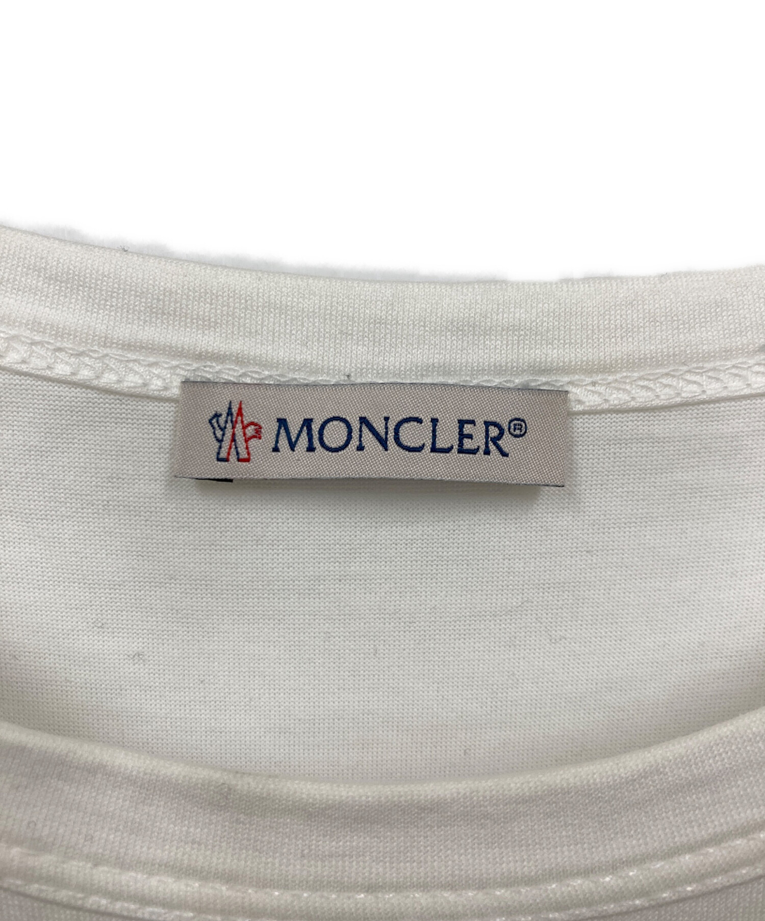 中古・古着通販】MONCLER (モンクレール) MAGLIA T-SHIRT ホワイト 