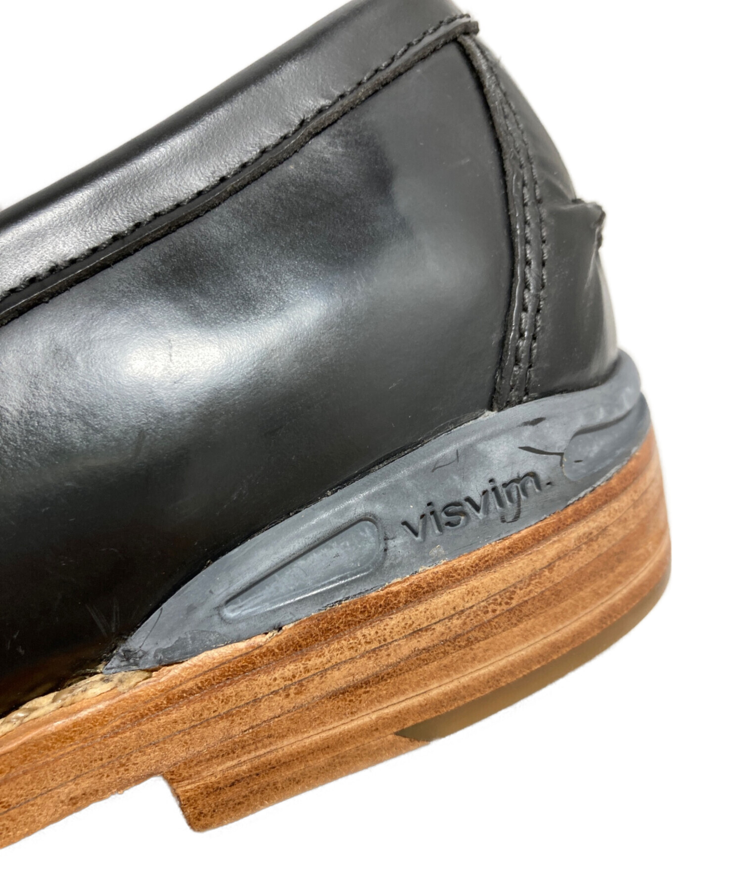 中古・古着通販】VISVIM (ビズビム) コインローファー ブラック サイズ