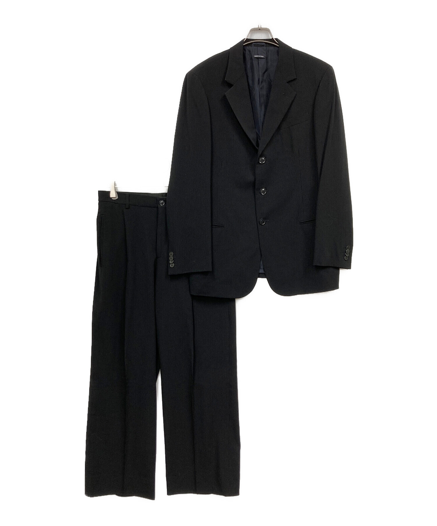 GIORGIO ARMANI 3つボタンのシングル高級黒タグ　スーツセット 中古・古着通販】GIORGIO ARMANI (ジョルジョアルマーニ) 3ボタン段