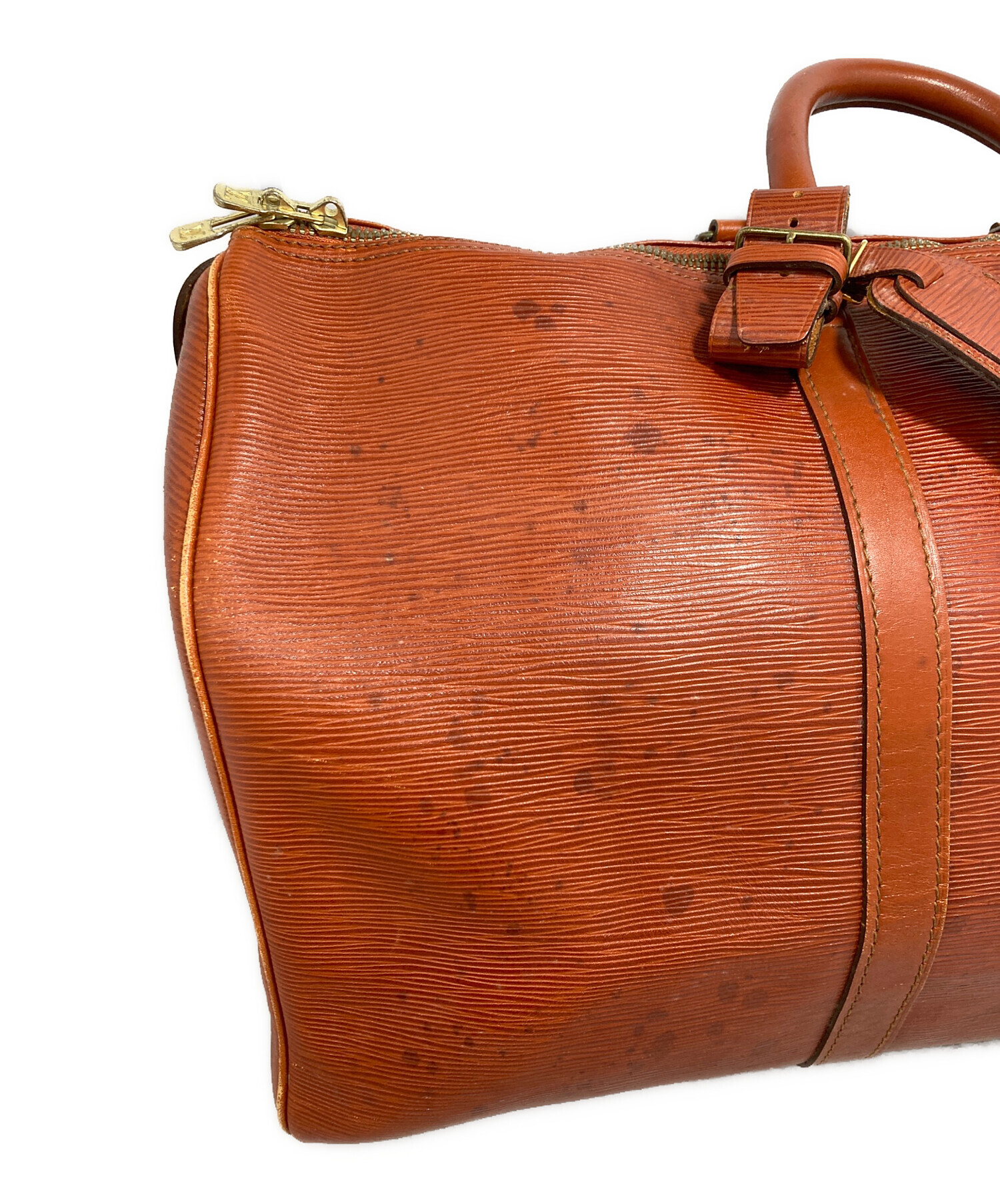 Louis Vuitton ボストンバッグ ブラウン 中型 中古・古着通販】LOUIS VUITTON (ルイ ヴィトン) ボストンバッグ