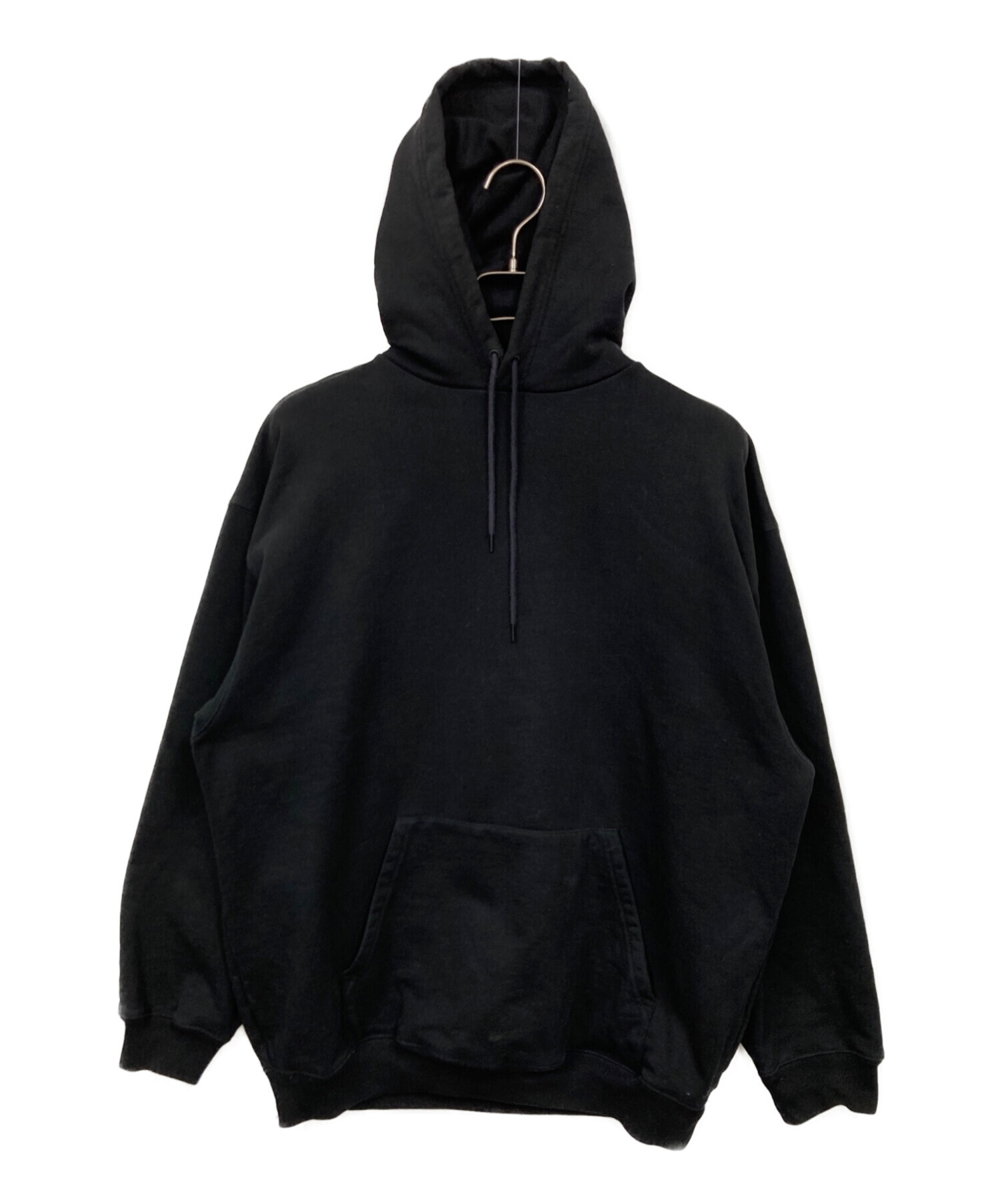 【3時間後削除】BALENCIAGA ブラック バックプリントパーカー M 中古・古着通販】BALENCIAGA (バレンシアガ) バックロゴプリントプル