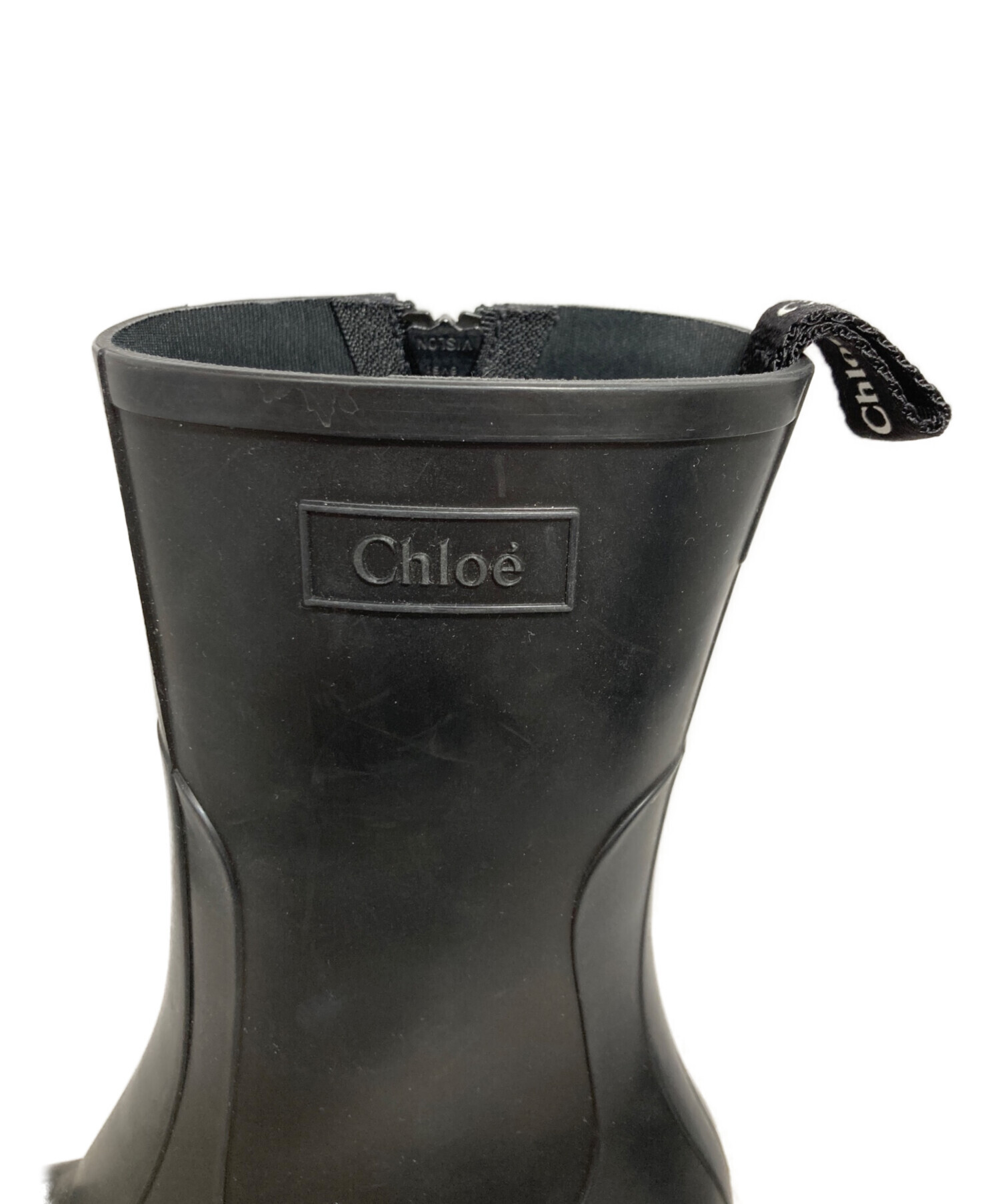 中古・古着通販】Chloe (クロエ) BETTYレインブーツ ブラック サイズ