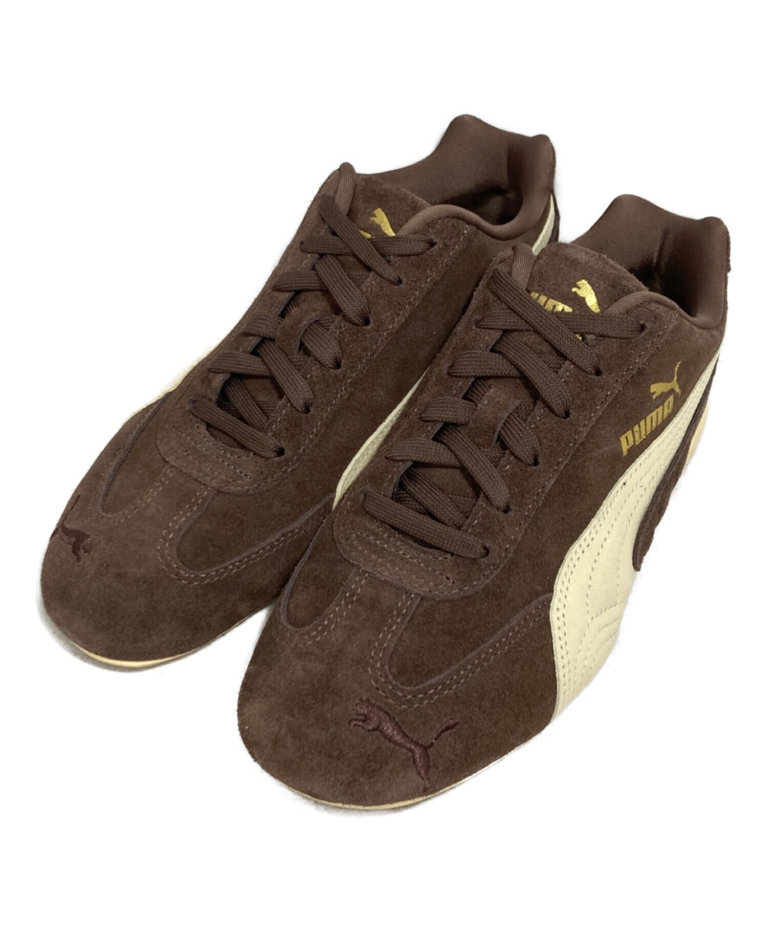 プーマスウェード ブラウン スニーカー プーマ Puma スエード ベルクロ