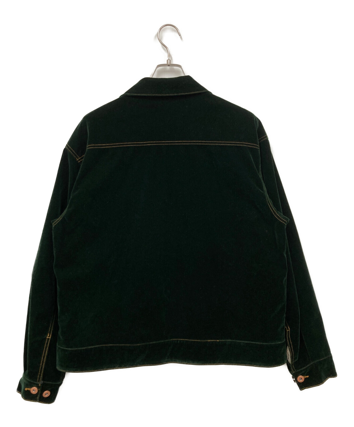 中古・古着通販】kooi (コーイ) VELVETEEN TRUCKER JACKET グリーン 