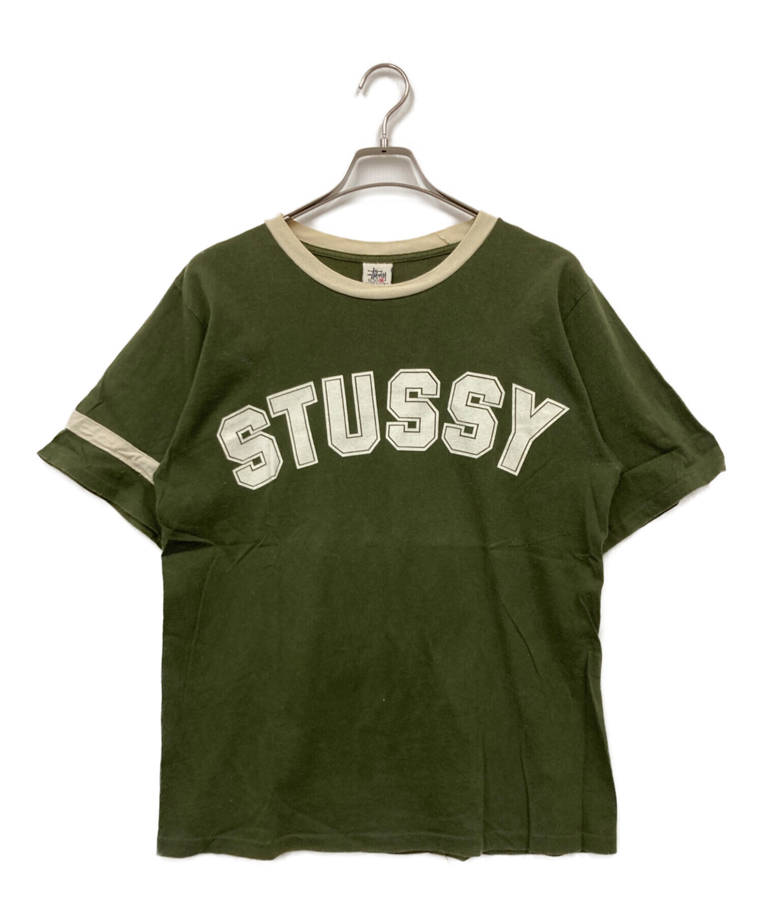 中古・古着通販】stussy (ステューシー) Tシャツ グリーン サイズ:M 