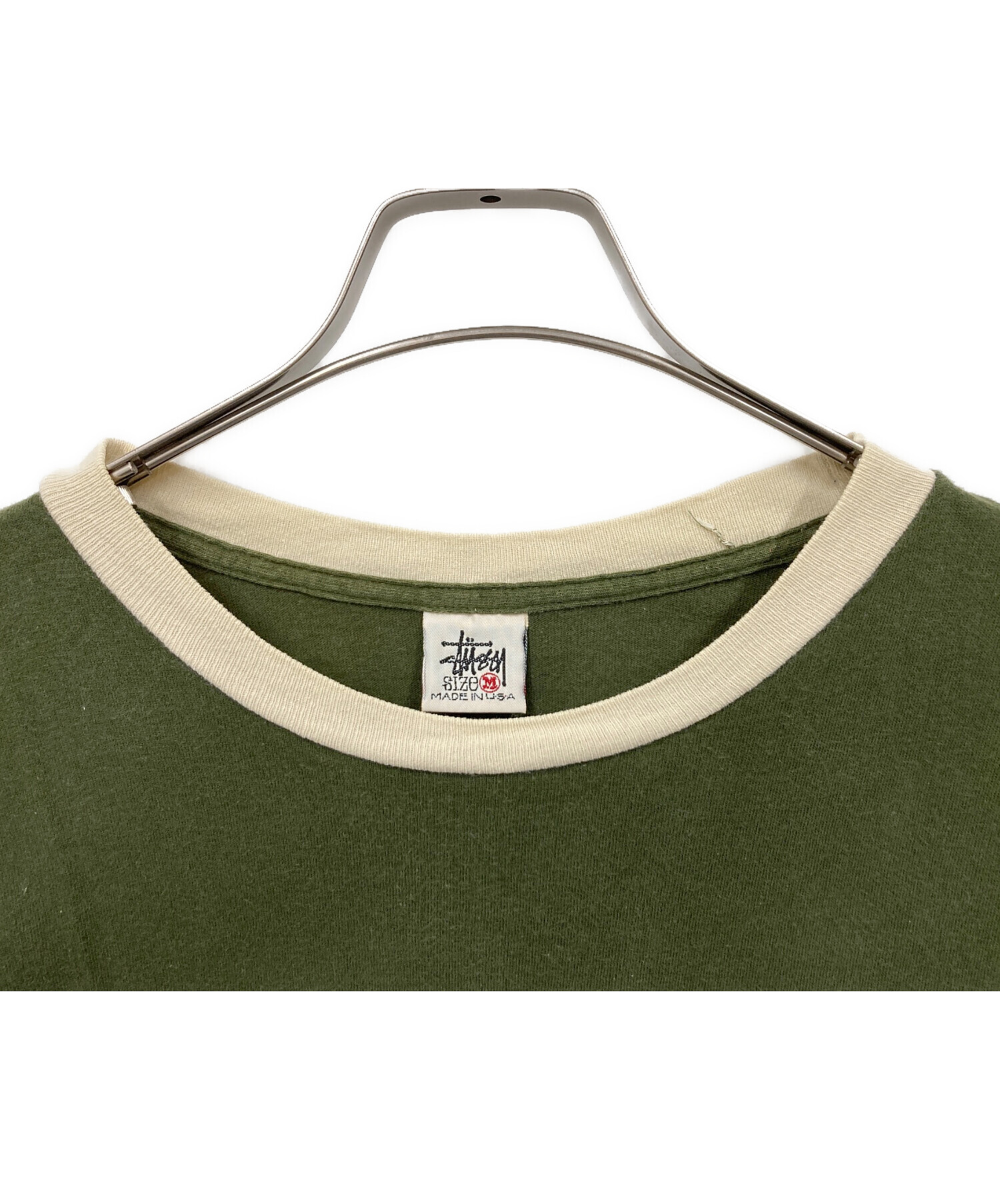 中古・古着通販】stussy (ステューシー) Tシャツ グリーン サイズ:M 
