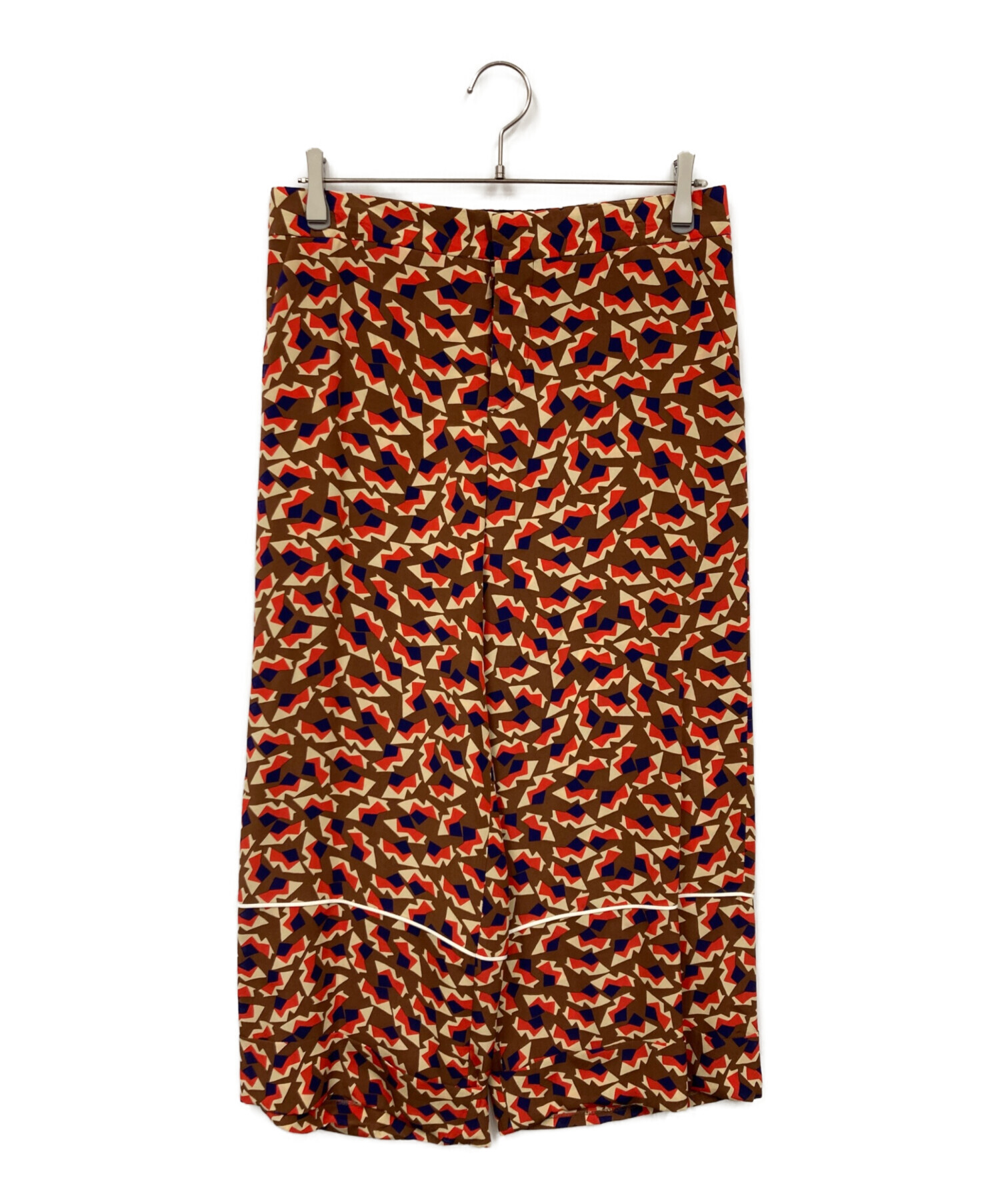 中古・古着通販】MARNI (マルニ) 総柄パンツ レッド サイズ:38 