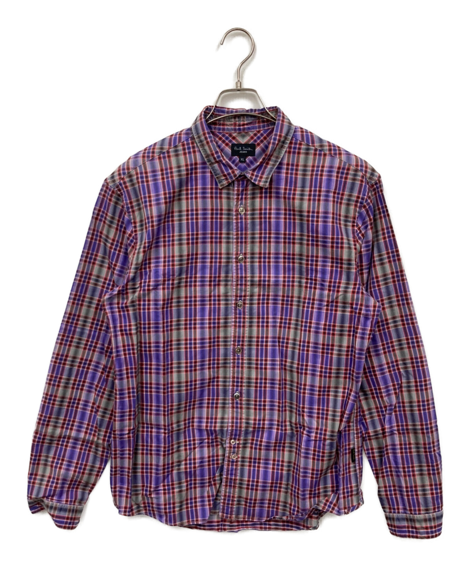 中古・古着通販】Paul Smith (ポールスミス) チェックシャツ パープル