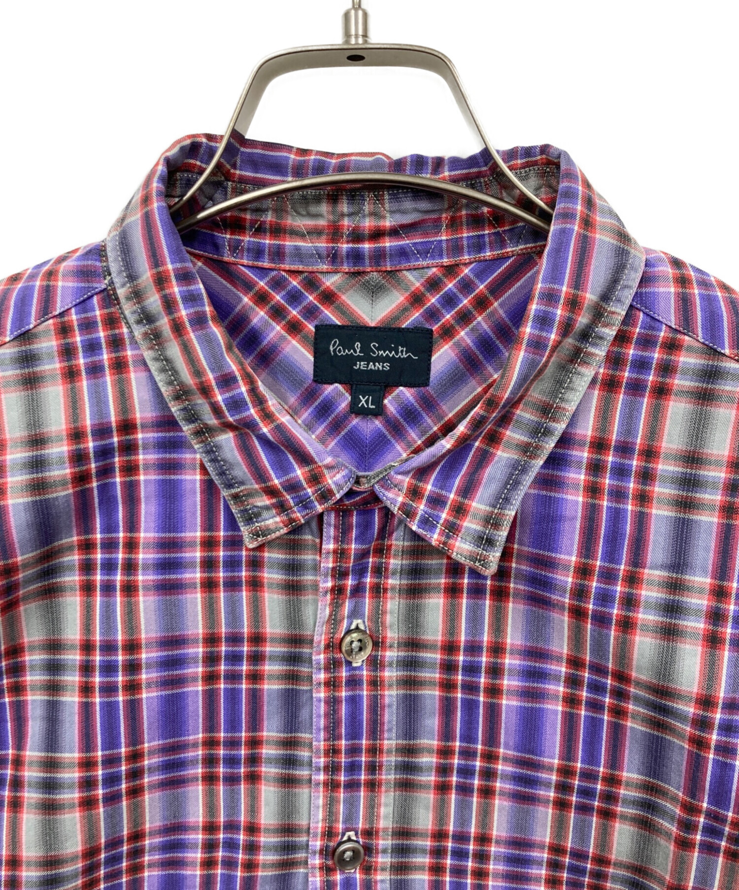 中古・古着通販】Paul Smith (ポールスミス) チェックシャツ パープル