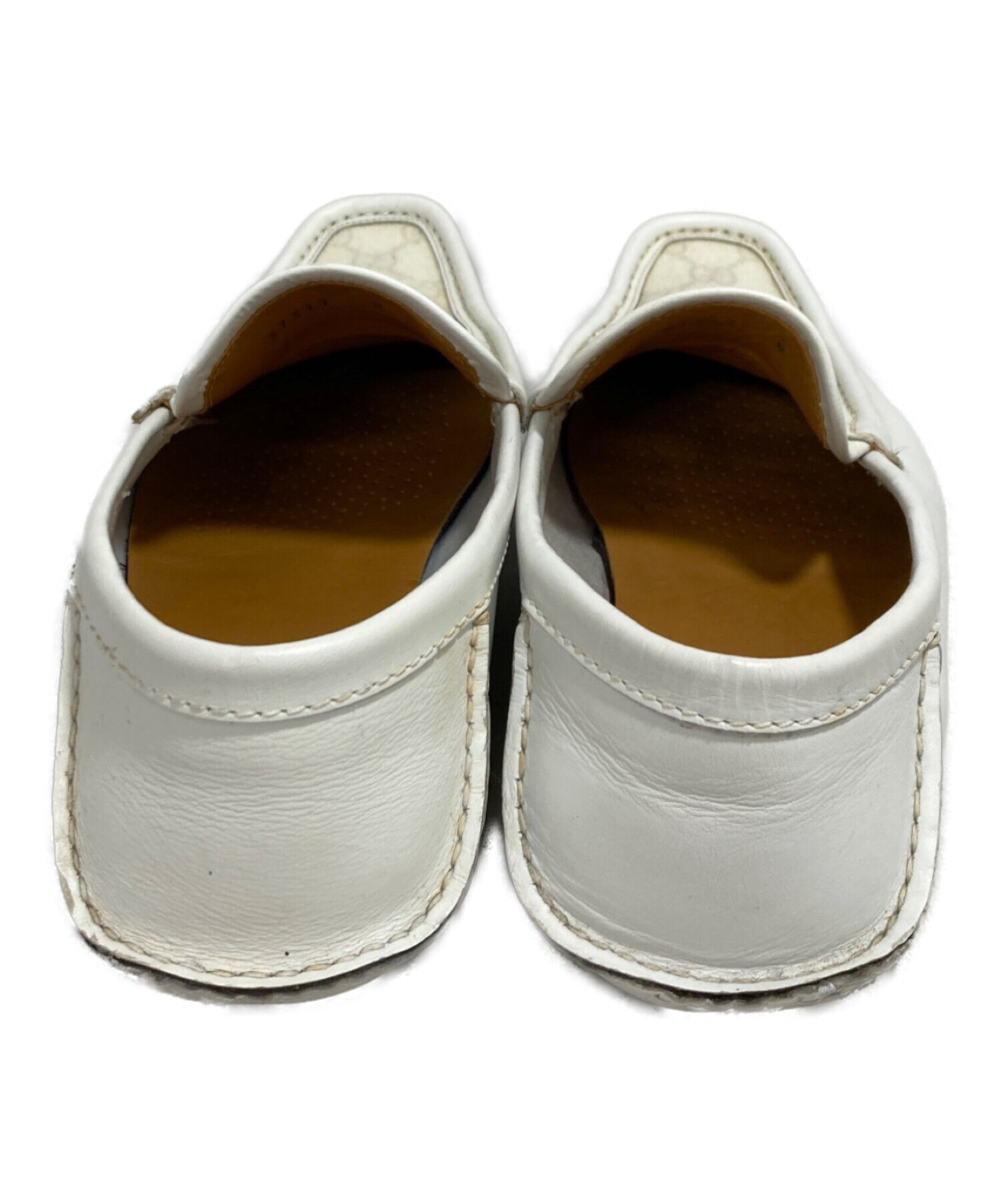GUCCI ドライビングシューズ 8 1/2 中古・古着通販】GUCCI (グッチ) モノグラム ドライビングシューズ