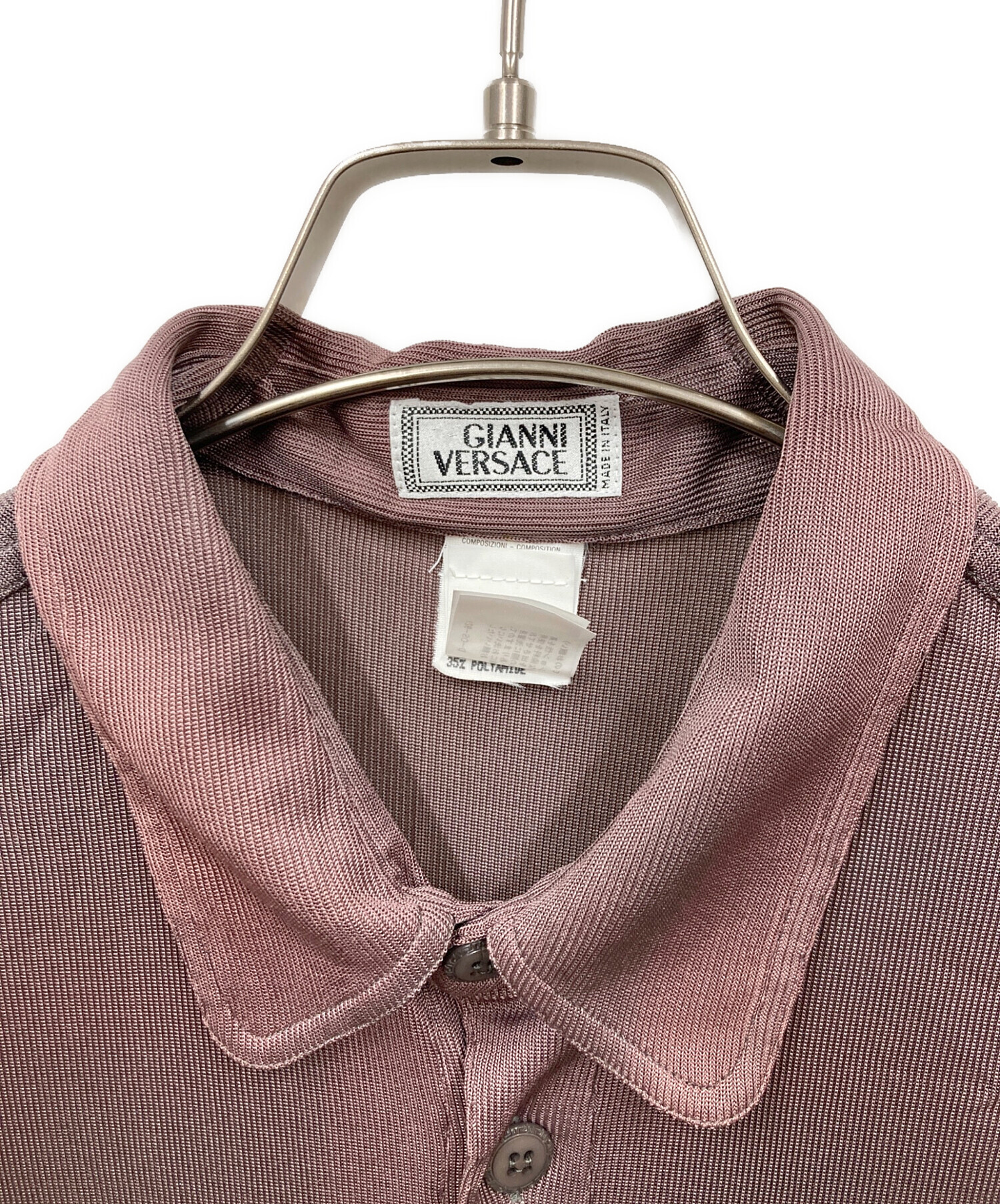 イタリア製 古着 90's ジャンニ ヴェルサーチ ドレスシャツ 中古・古着通販】GIANNI VERSACE (ジャンニ・ヴェルサーチ) 半袖シャツ
