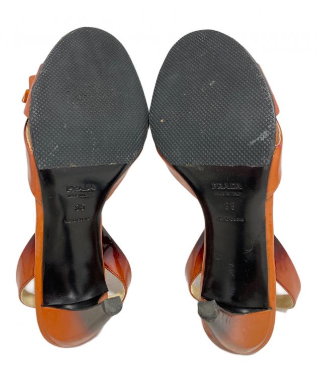 中古・古着通販】PRADA (プラダ) サンダル ブラウン サイズ:35