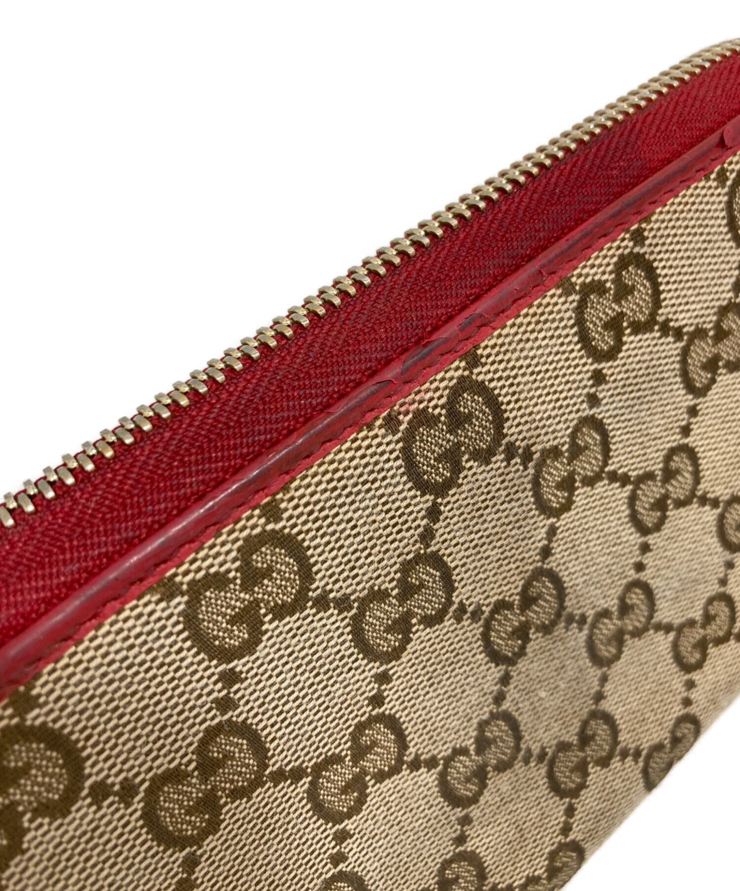 中古・古着通販】GUCCI (グッチ) 長財布 レッド｜ブランド・古着通販