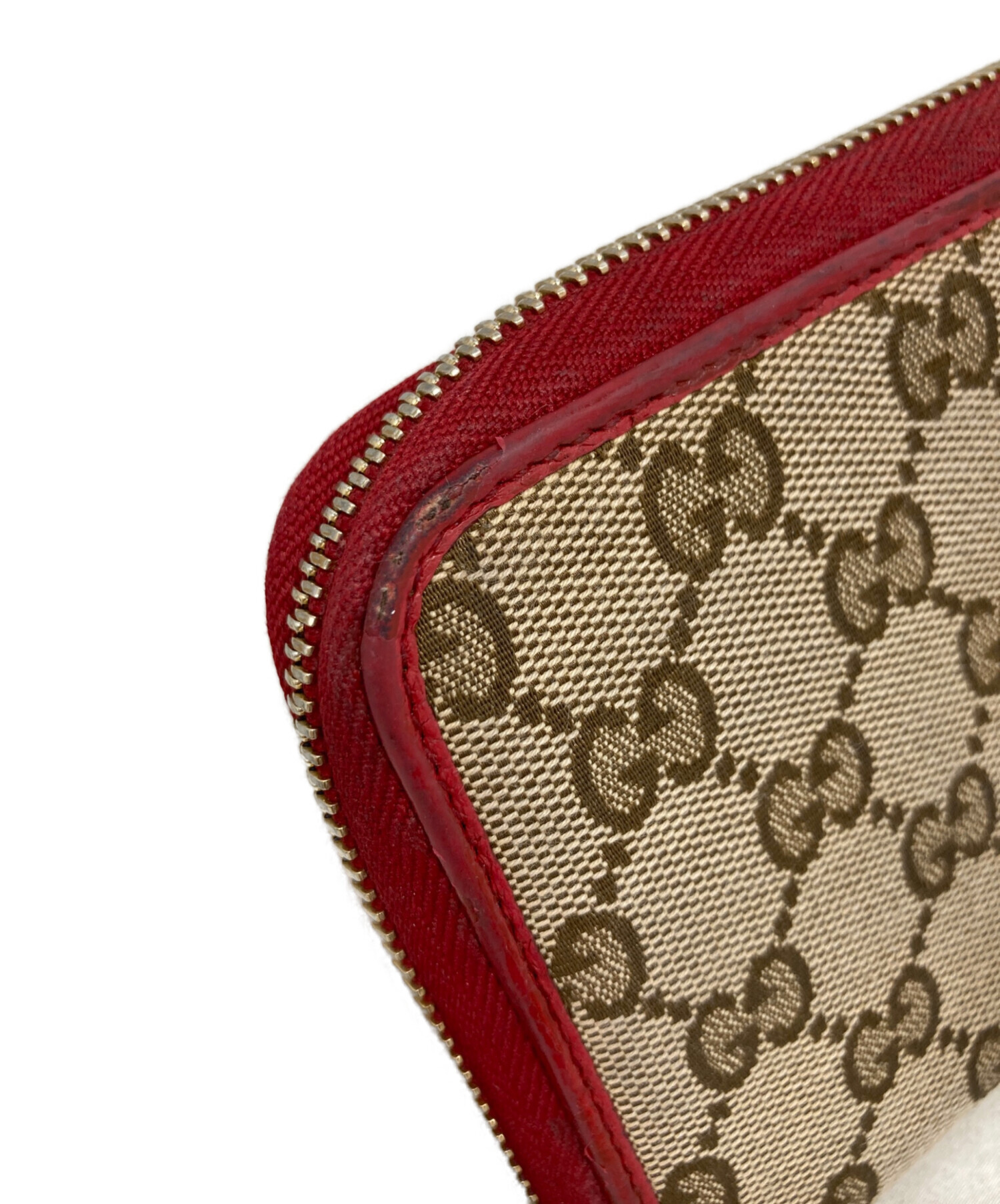 中古・古着通販】GUCCI (グッチ) 長財布 レッド｜ブランド・古着通販