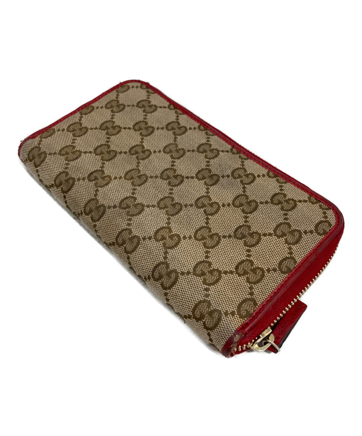中古・古着通販】GUCCI (グッチ) 長財布 レッド｜ブランド・古着通販