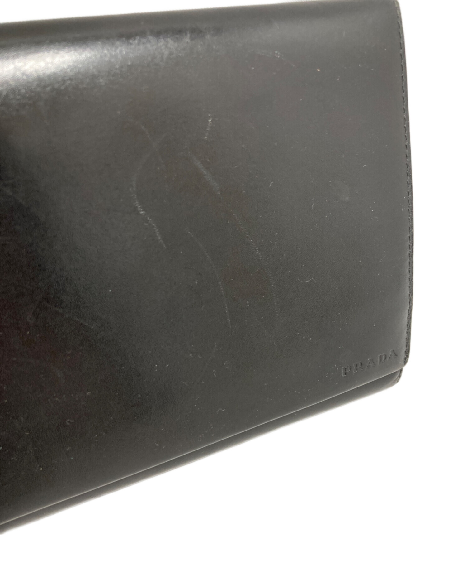 中古・古着通販】PRADA (プラダ) パスポートケース ブラック｜ブランド
