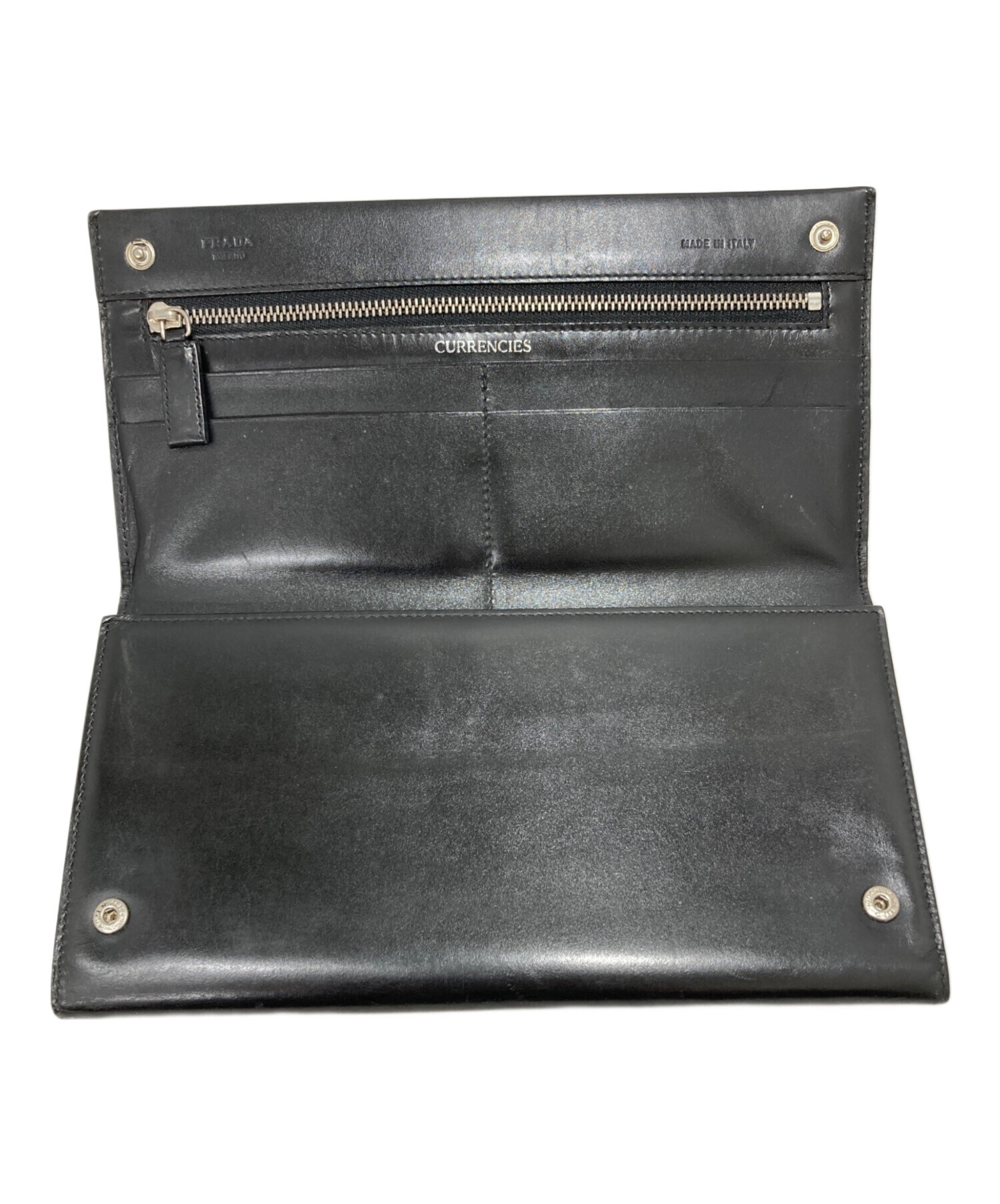中古・古着通販】PRADA (プラダ) パスポートケース ブラック｜ブランド