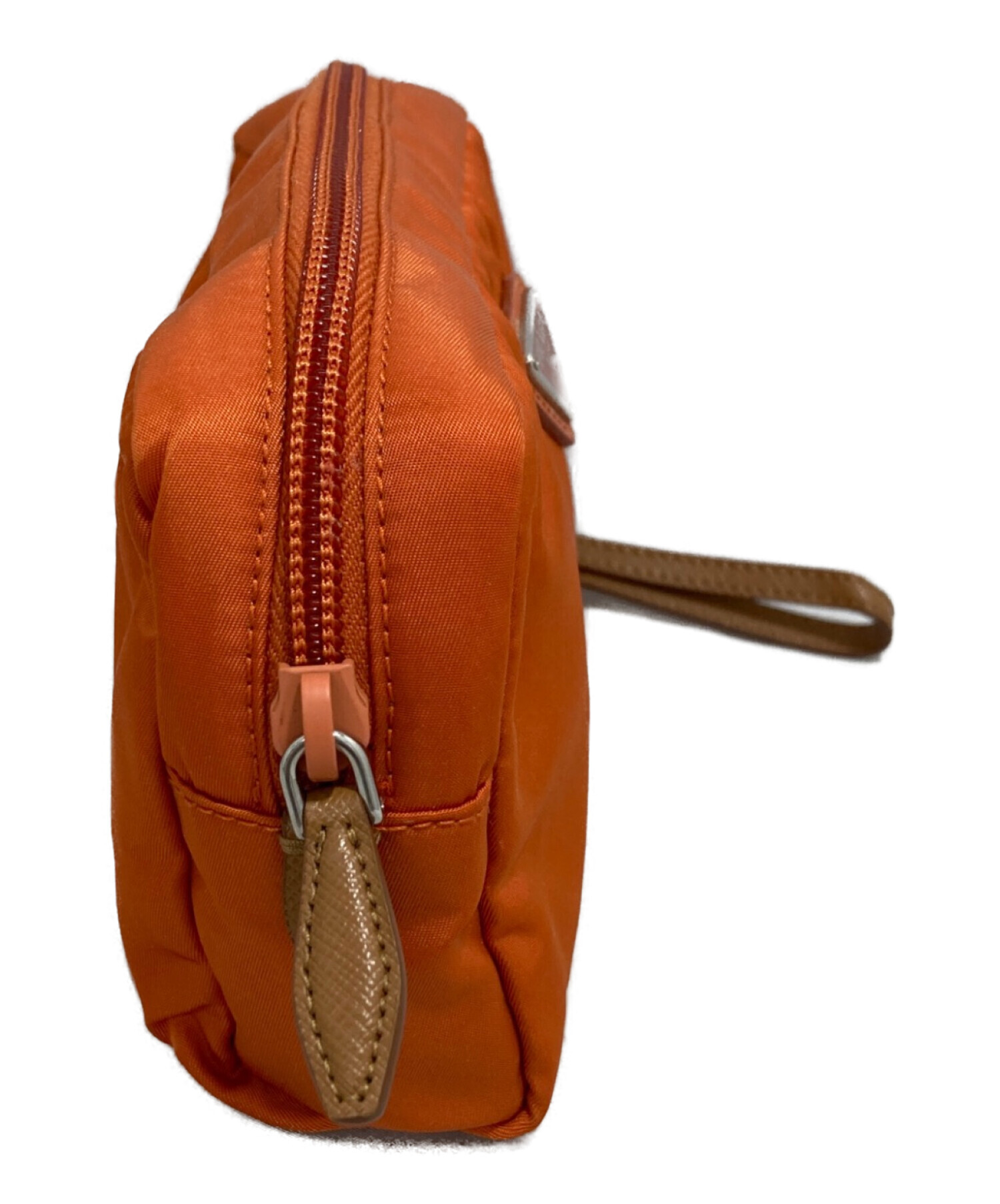 中古・古着通販】PRADA (プラダ) ナイロンポーチ オレンジ｜ブランド