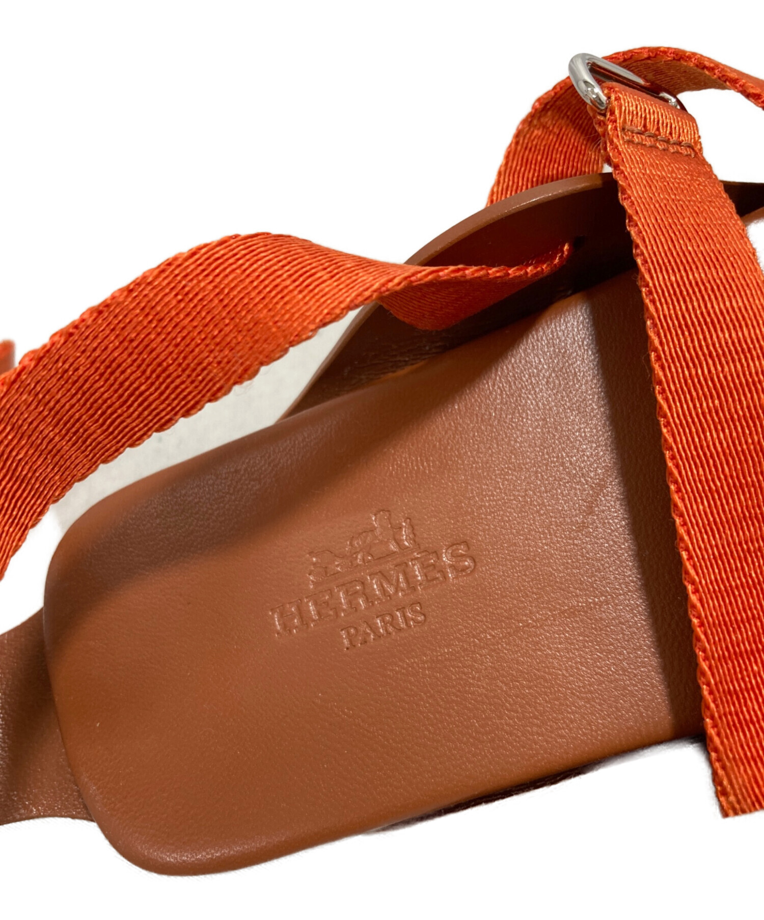 中古・古着通販】HERMES (エルメス) サンダル オレンジ サイズ:37 中古・古着通販】HERMES (エルメス) サンダル オレンジ サイズ:37