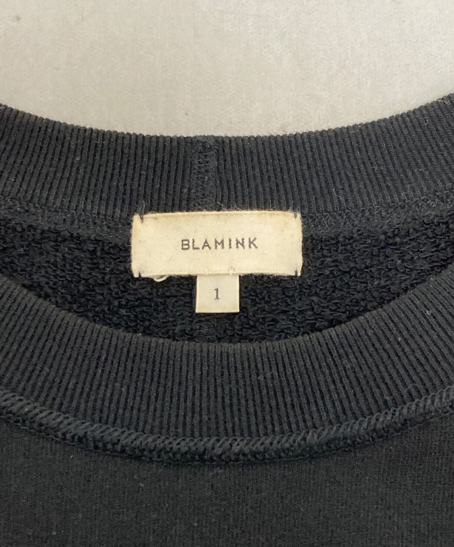 中古・古着通販】BLAMINK (ブラミンク) 半袖スウェット ネイビー